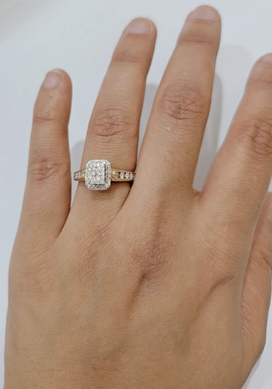 14k Yellow Gold 1.40CT Diamond Ring Band Ladies Trio Set Wedding Engagement SALE - Image 7