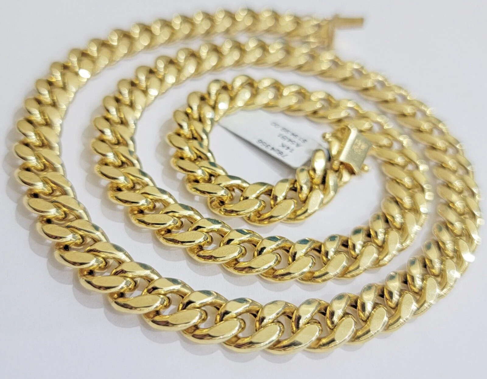 14k Yellow Gold 10mm Chain Miami Cuban Link Necklace 22" Men's Real 14 KT Gold - Image 6