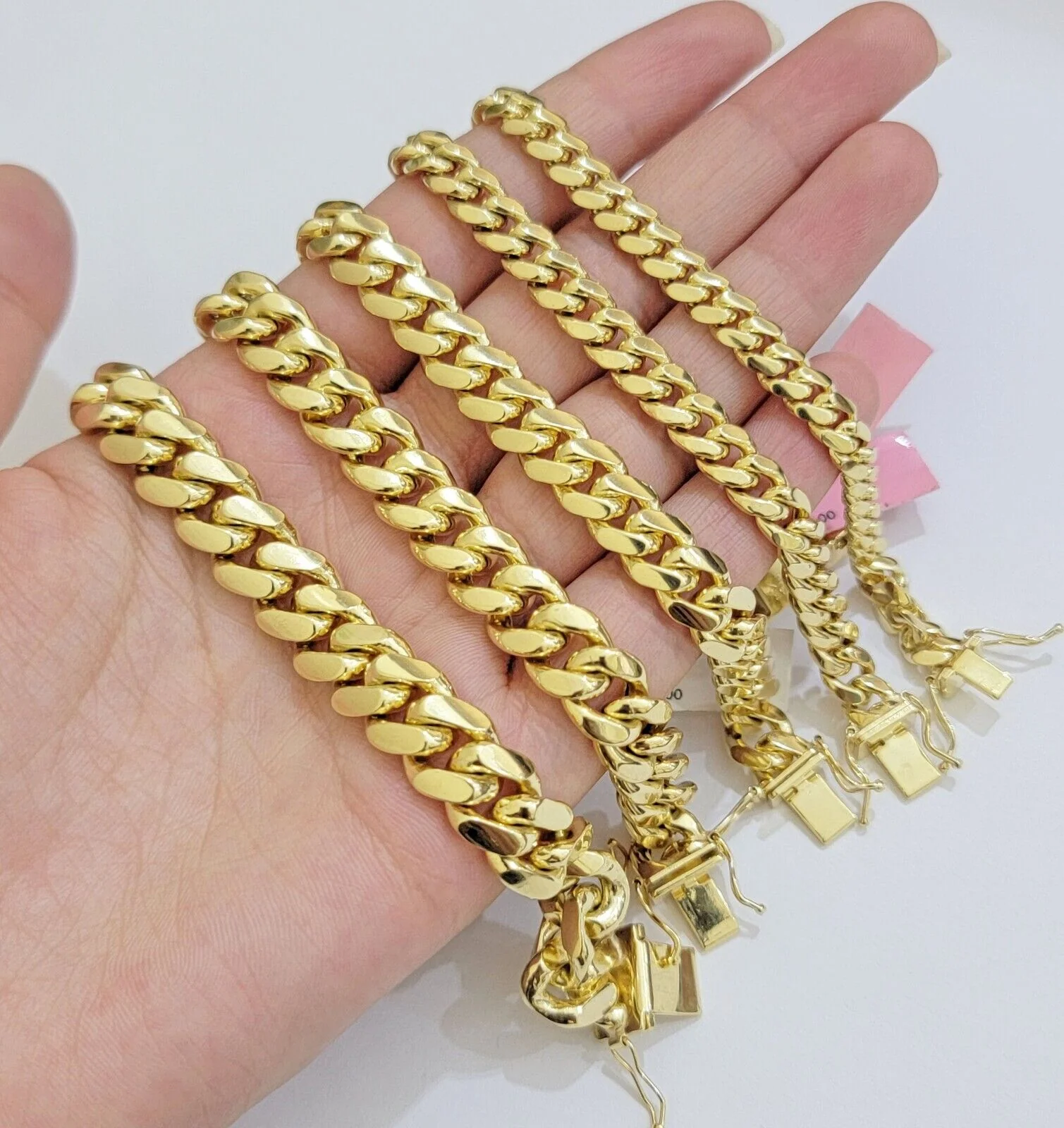 14k Yellow Gold Bracelet Miami Cuban Link 6mm -10 mm 7.5- 9 Inch REAL 14kt SOLID - Image 7