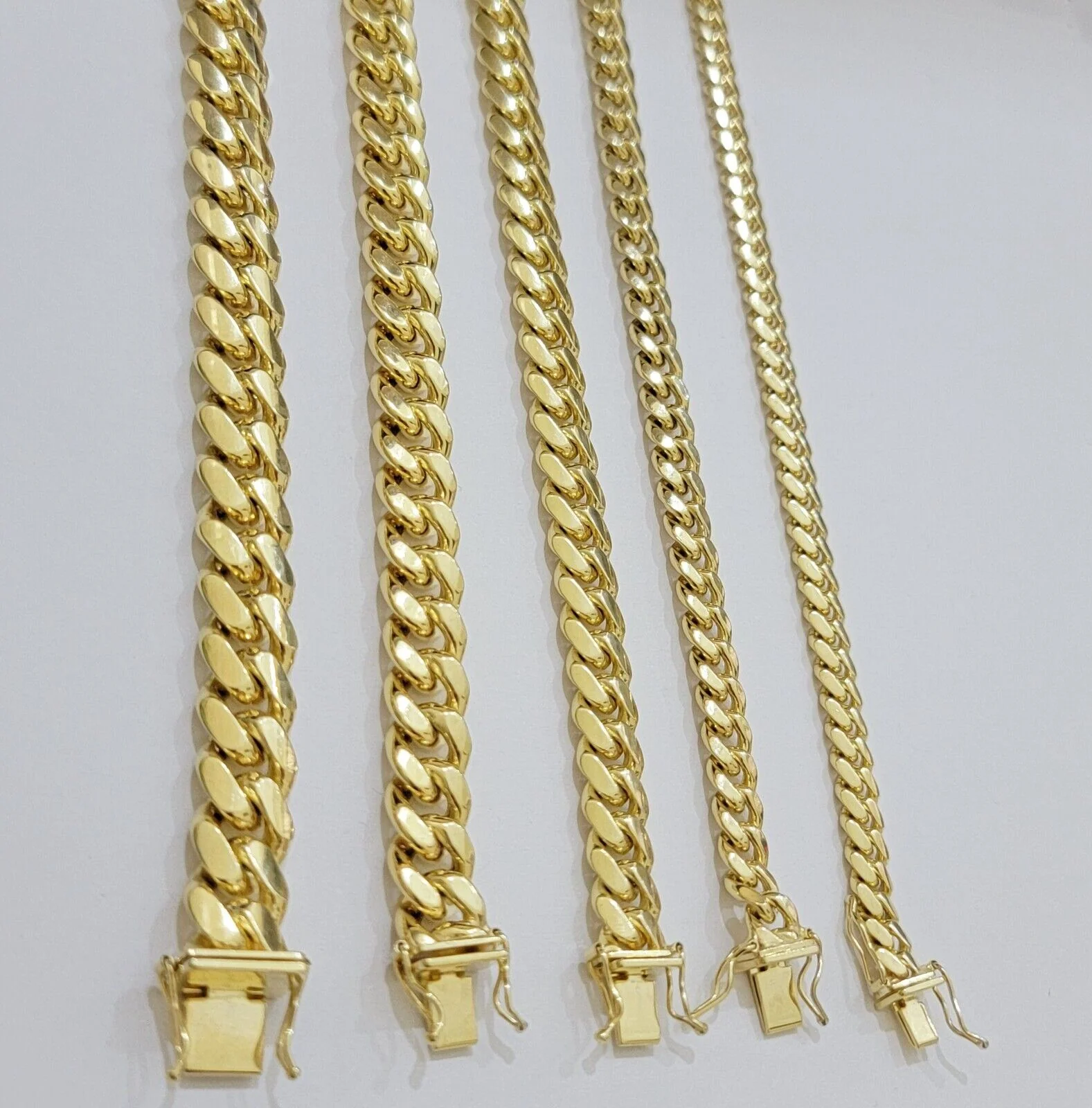 14k Yellow Gold Bracelet Miami Cuban Link 6mm -10 mm 7.5- 9 Inch REAL 14kt SOLID - Image 8