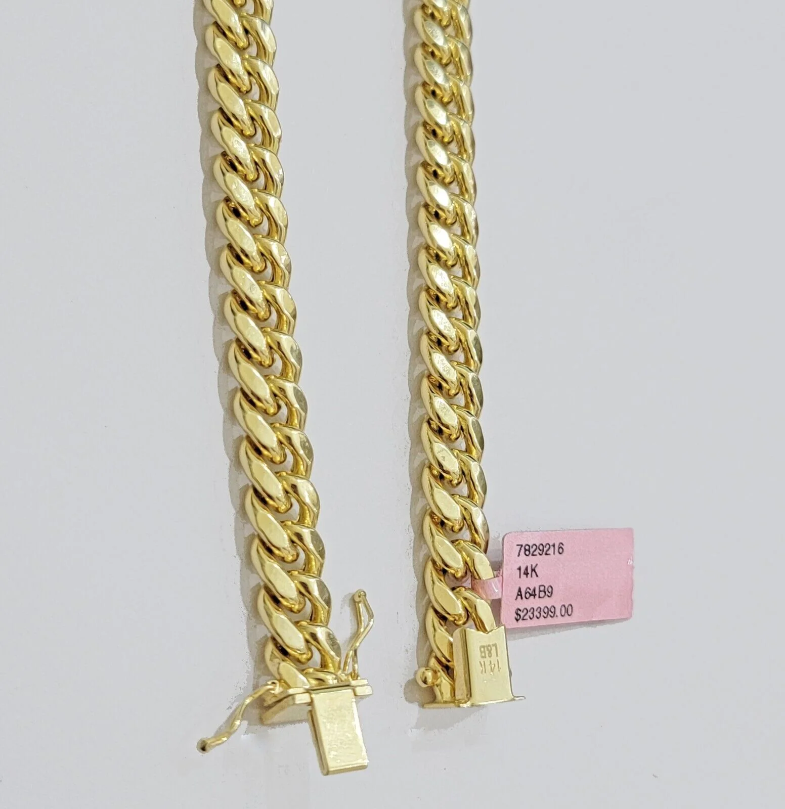 14k Yellow Gold Chain Miami Cuban Link Necklace 9mm 18 - 30 Inch Real 14KT Men's - Image 7