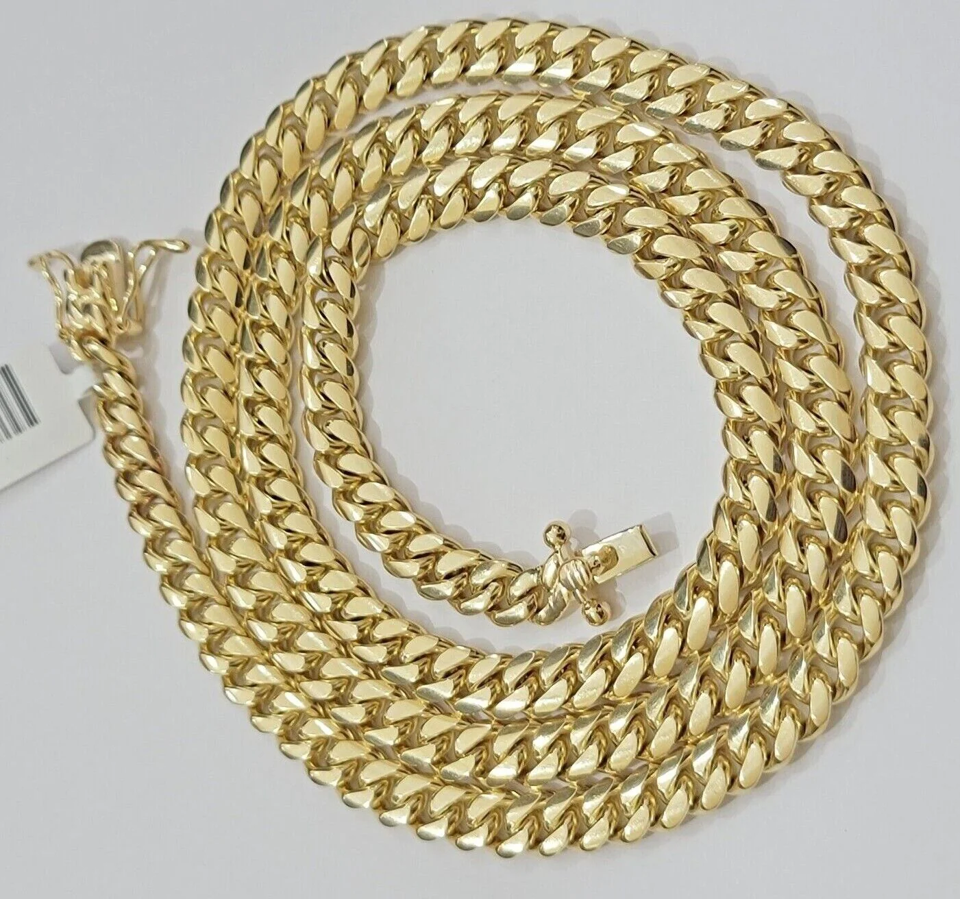 14k Yellow Gold Chain Necklace Miami Cuban Solid Link 6mm 20"- 30" REAL 14KT Men - Image 3