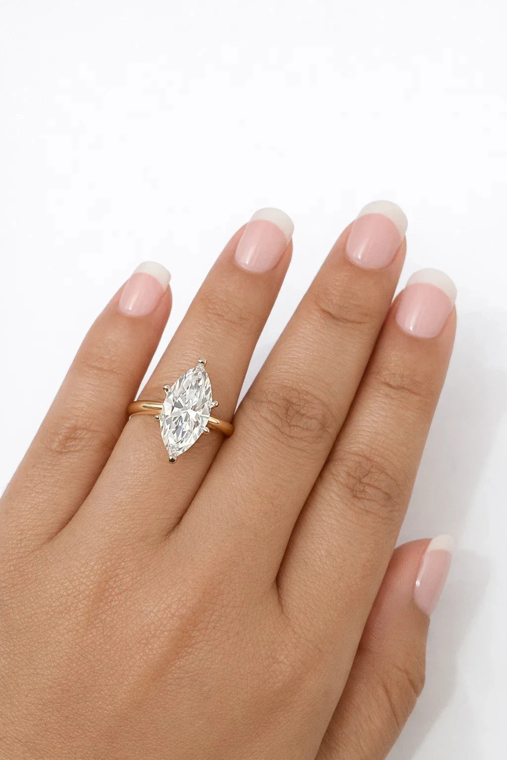 14k Yellow Gold Diamond Oval Ring LAB Created Wedding Engagement Ladies Women - Image 7