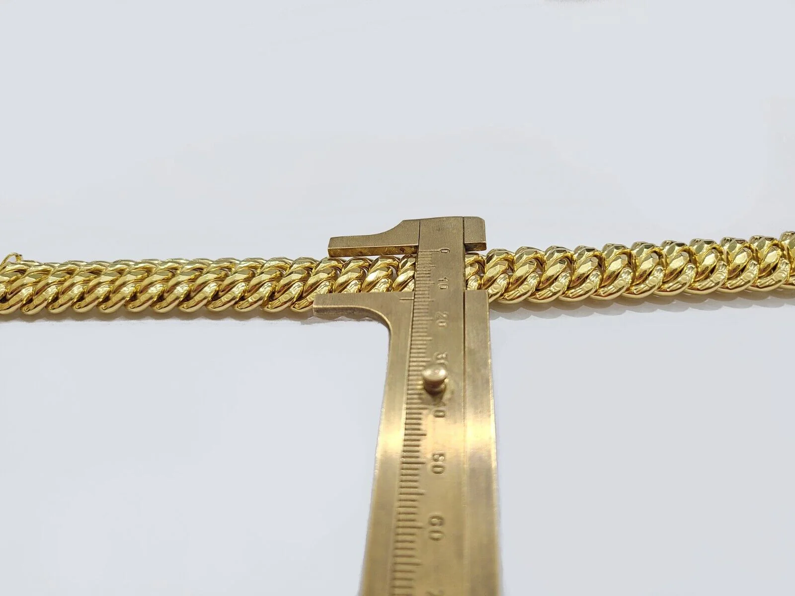 14k Yellow Gold Flat Byzantine Bracelet 7.5" Inch 17mm Real 14kt Box Lock Ladies - Image 9