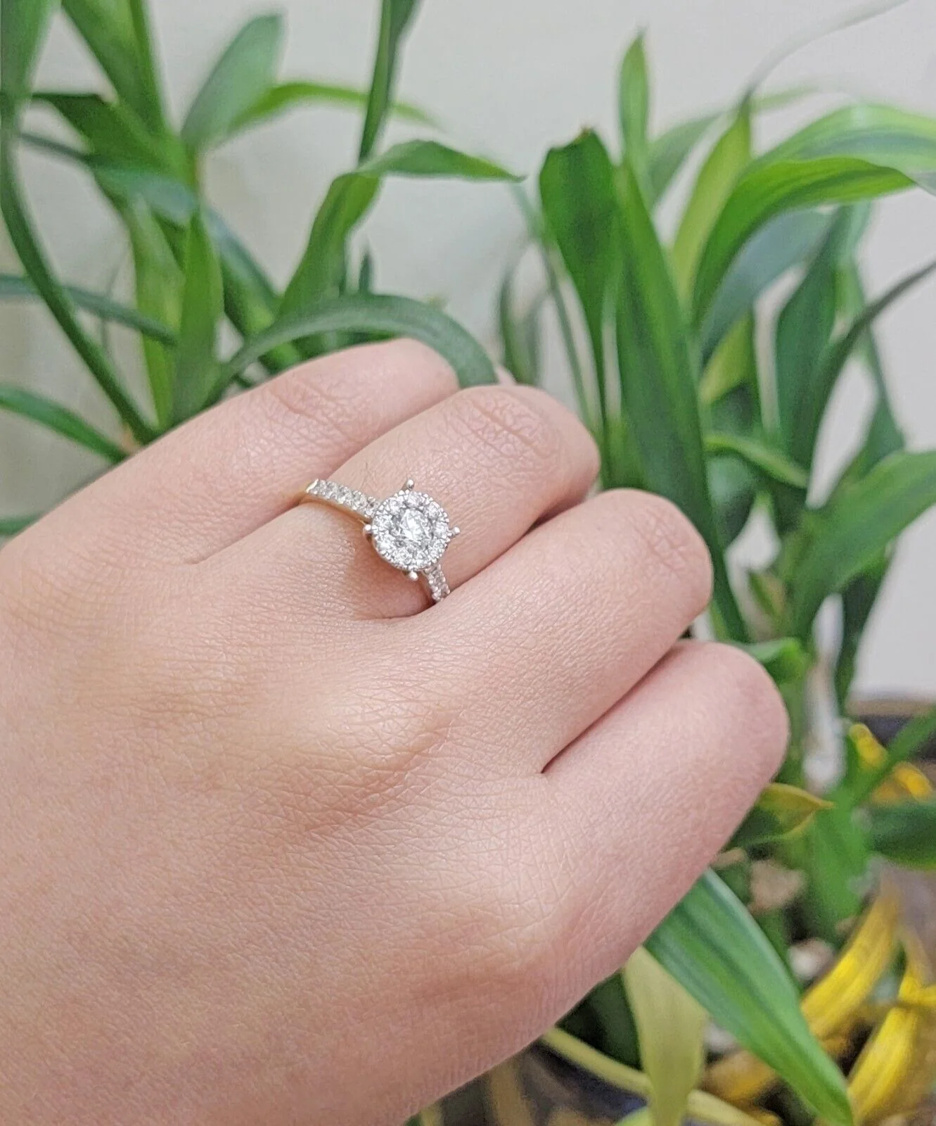 14k Yellow Gold Ladies Diamond Ring Wedding Engagement Women Solid Band REAL - Image 8