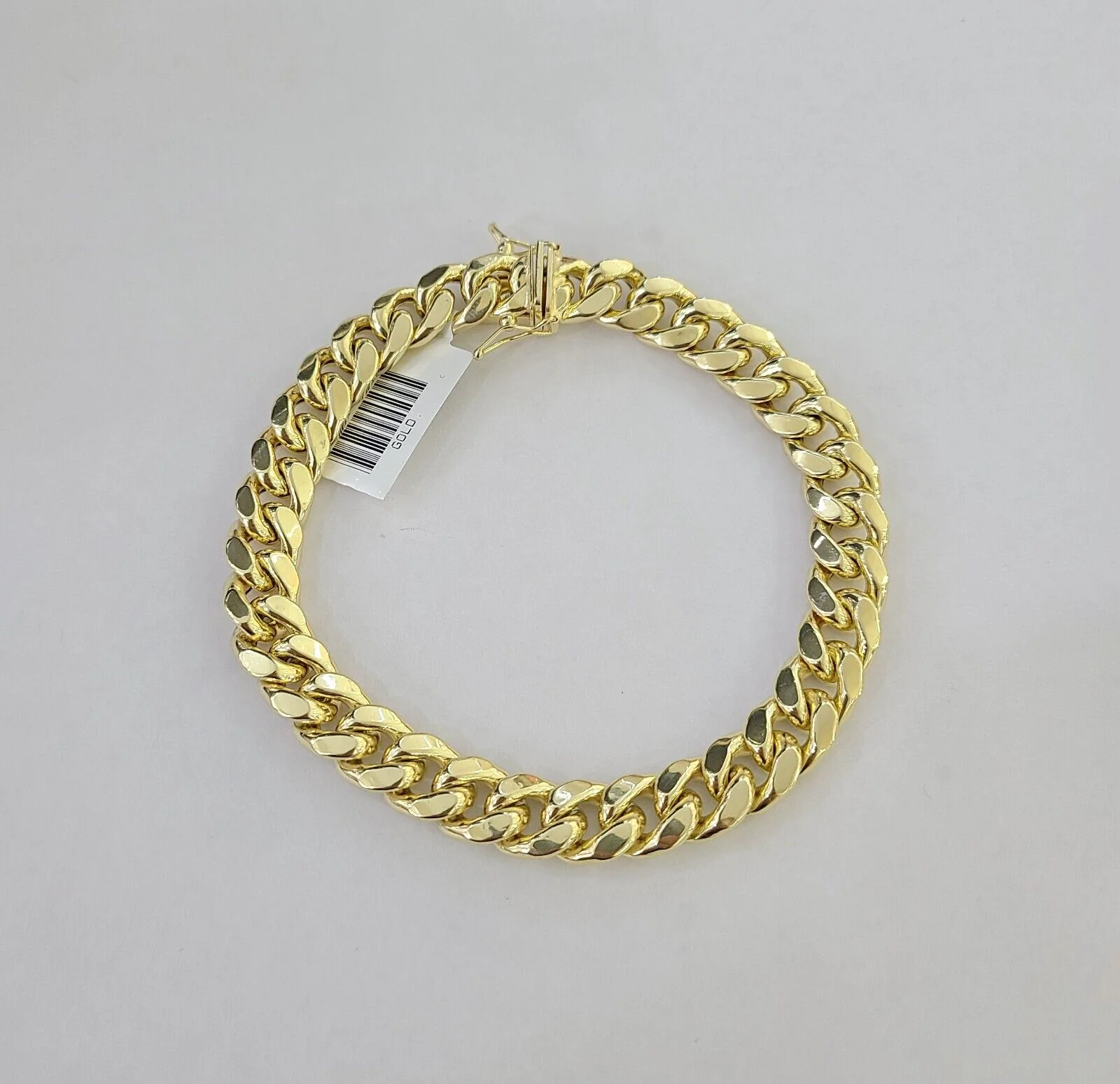 14K Yellow Gold Miami Cuban Bracelet 8.5" Inch 11mm Box Clasp Link Real 14Kt - Image 5