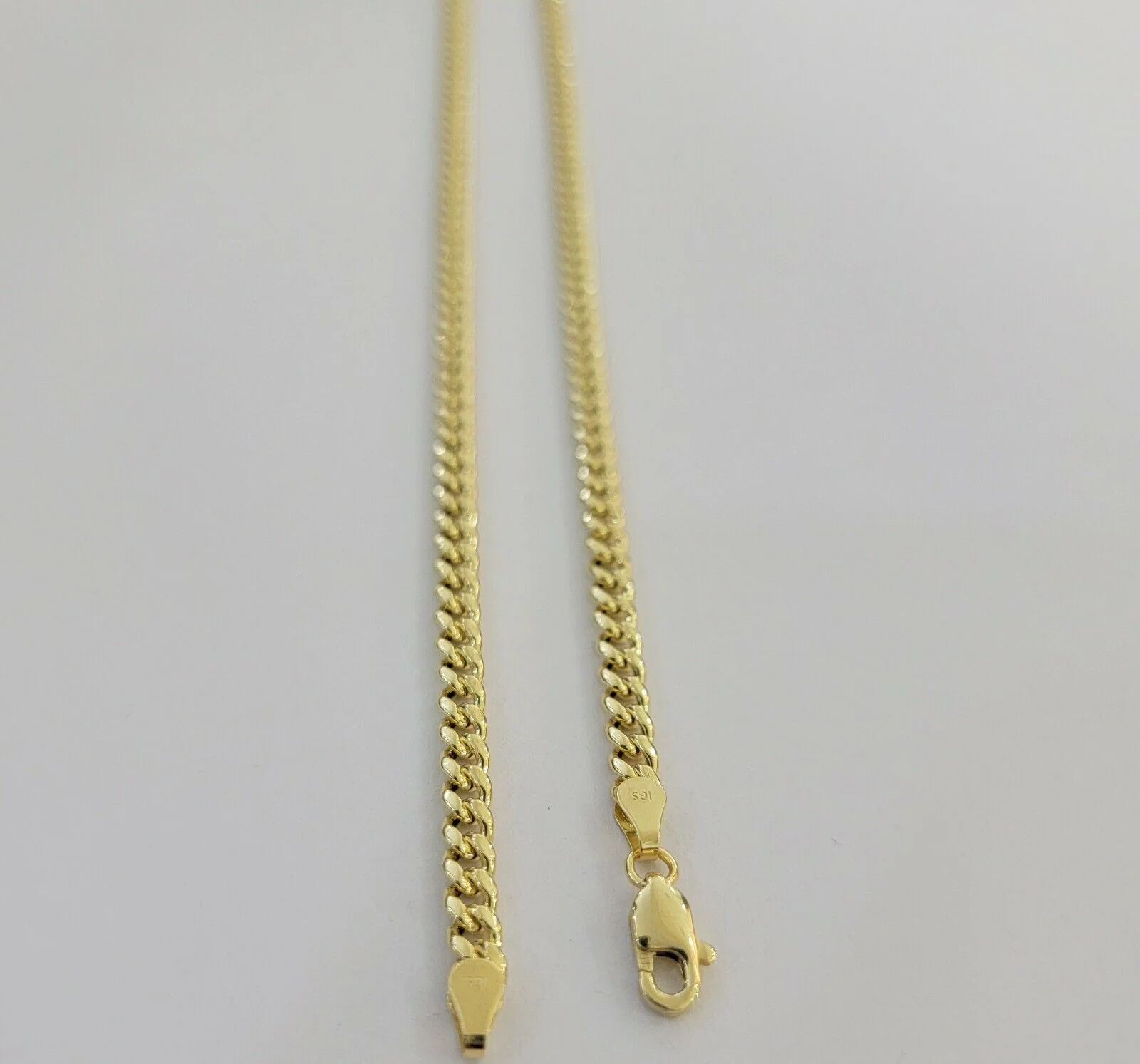 14k Yellow Gold Miami cuban Link Chain 3.5mm Necklace 24" Men Women , REAL 14KT - Image 4