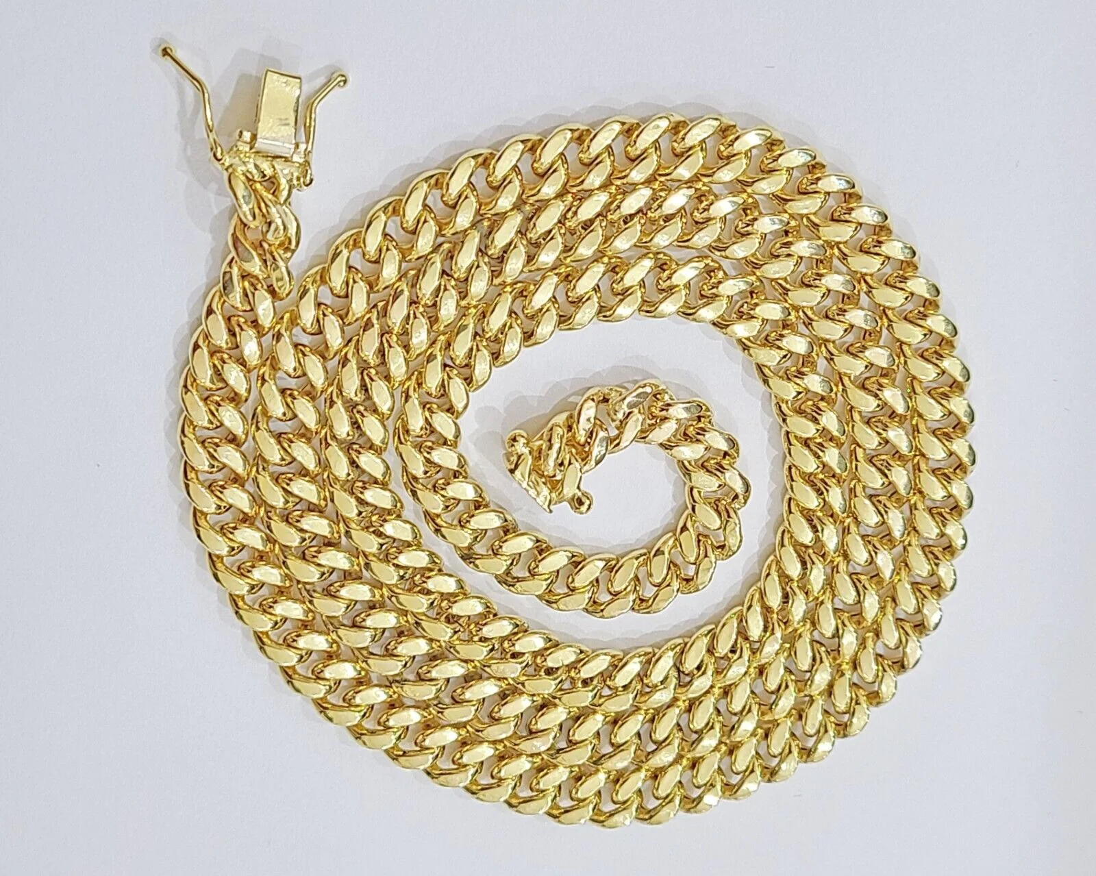 14k Yellow Gold Miami Cuban Link Chain 6mm 20" Necklace Box Lock REAL - Image 6