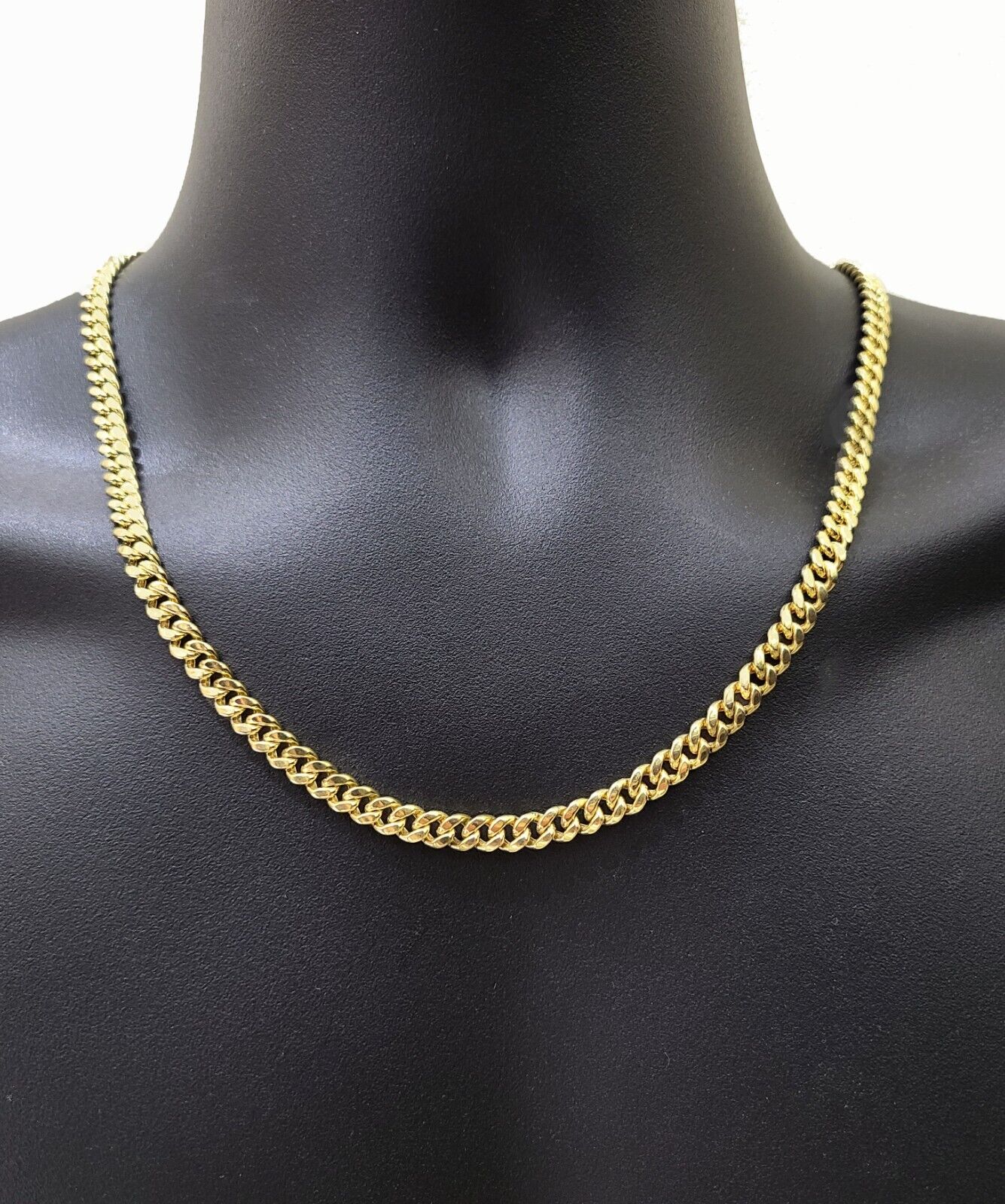 14k Yellow Gold Miami Cuban Link Chain 7mm 28" Necklace Box Lock REAL - Image 5