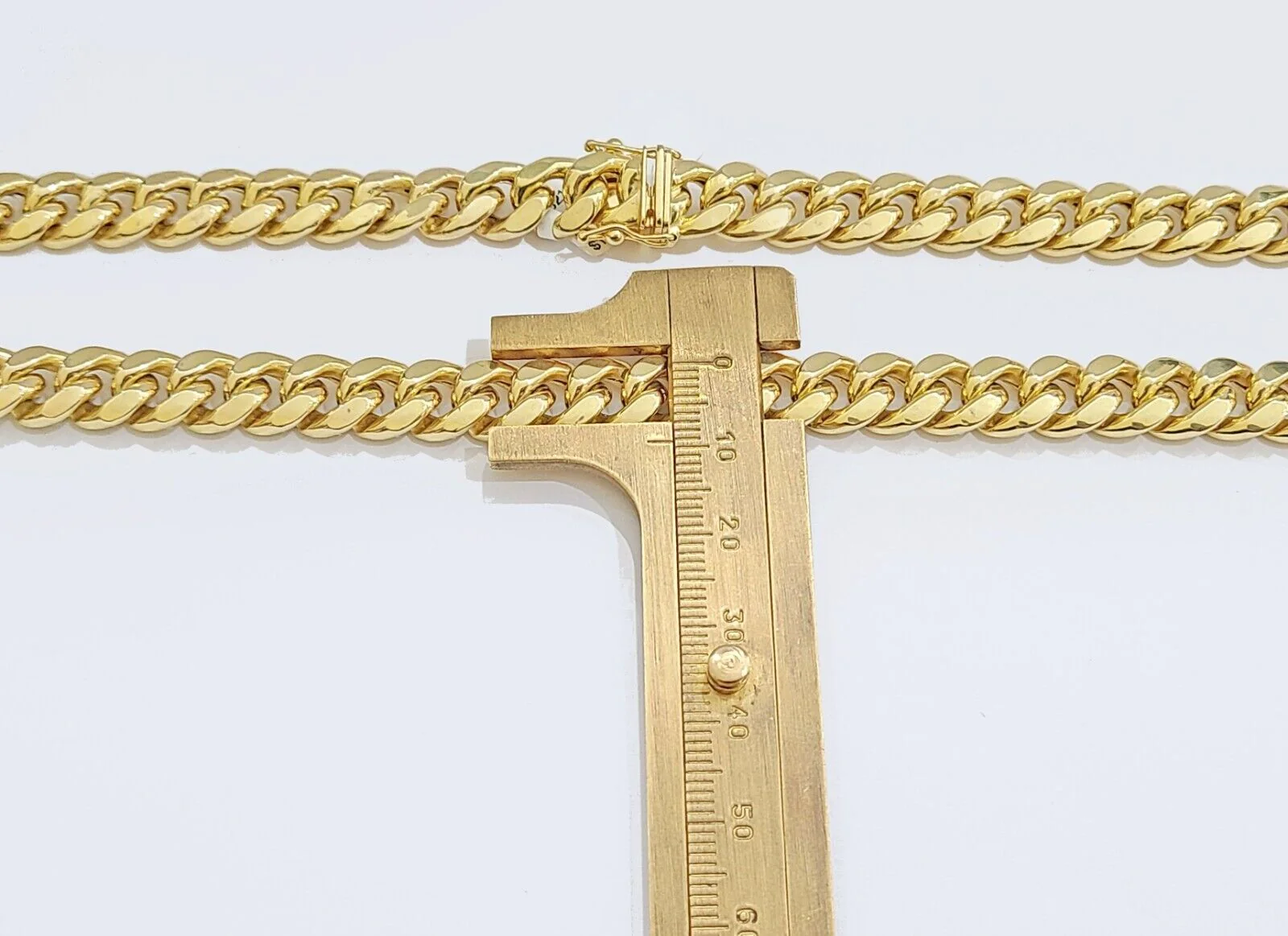 14k Yellow Gold Miami Cuban Link Chain 9mm 20" Necklace Box Lock 14kt Choker - Image 6