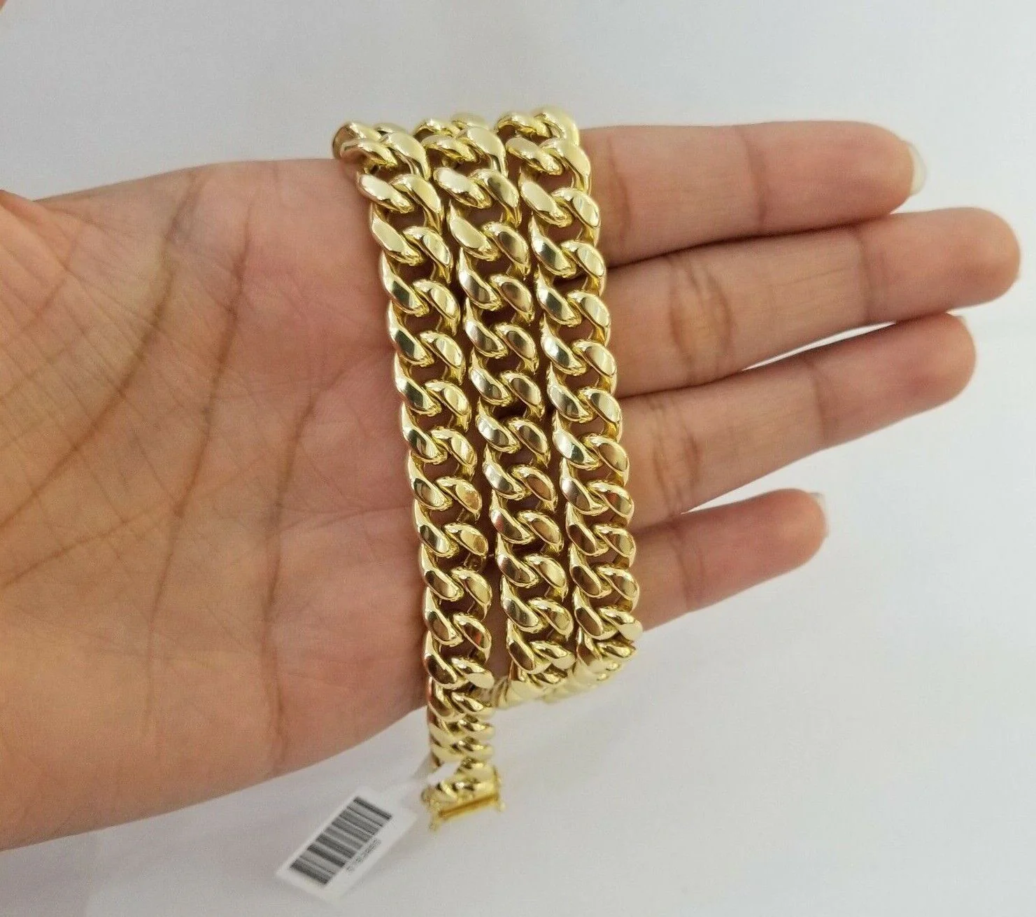 14k Yellow Gold Miami Cuban Necklace Chain 6mm 7mm 8mm 9mm 14K - Image 6
