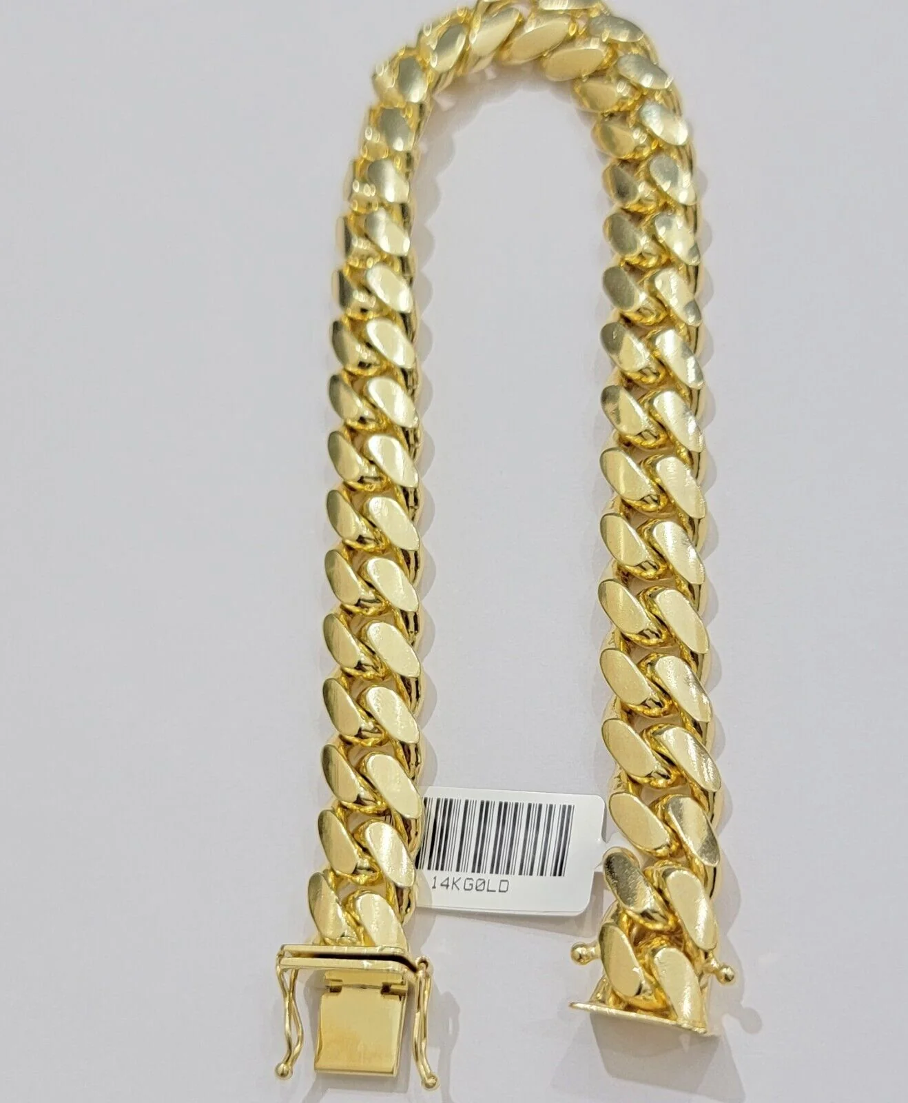 14k Yellow Gold Solid 10mm Bracelet Miami cuban Link 8" For Mens Real 14kt Heavy - Image 2