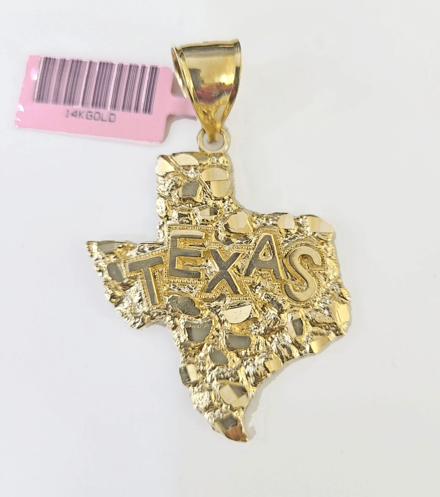 14k Yellow Gold Texas Map Charm / Pendant Real 14k Gold State Maps - Image 2