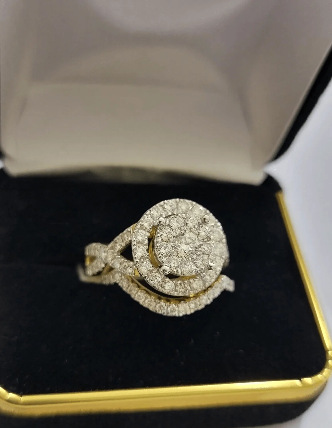 14kt Yellow Gold 2CT Diamond Ring Band Ladies Bridal Set Wedding Engagement SALE - Image 9