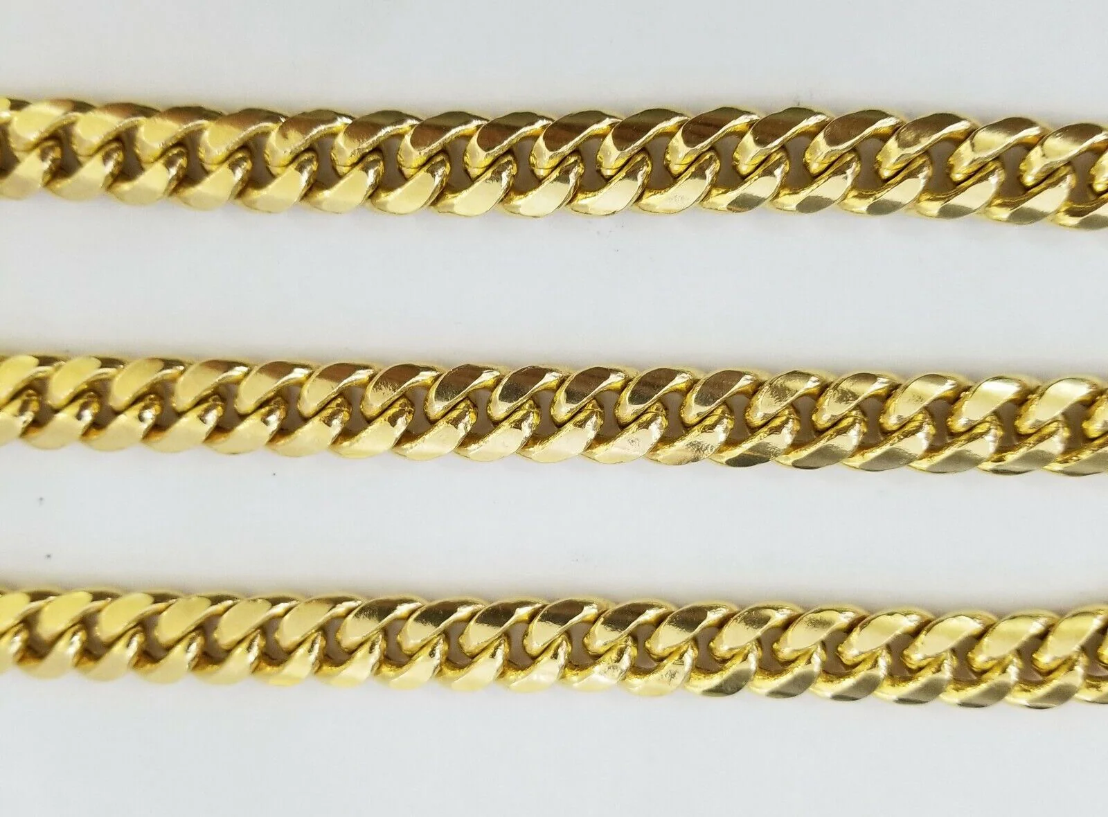 26" inch Real 14K Yellow Gold miami cuban chain 11mm Necklace Lobster lock  14kt - Image 3