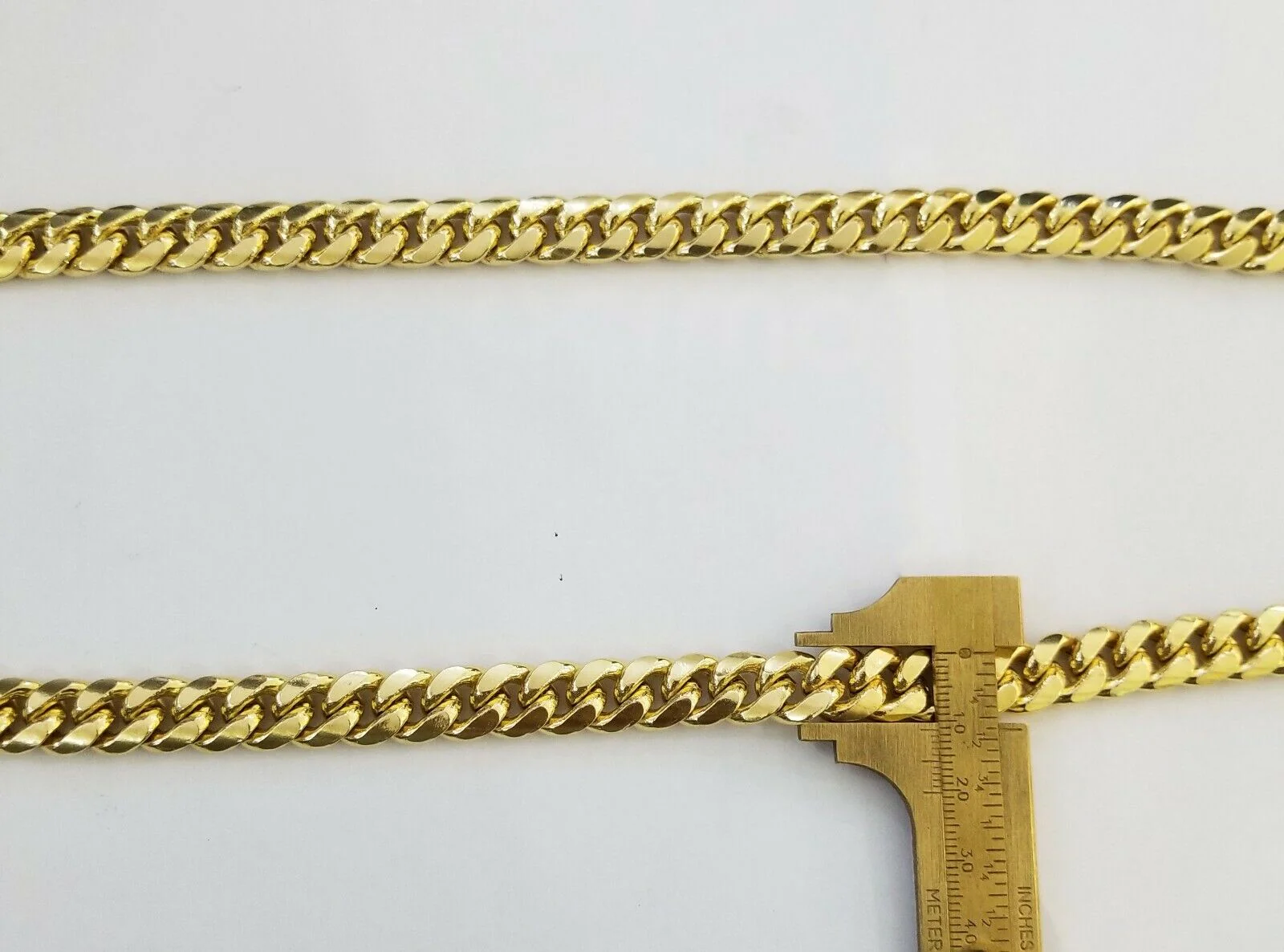 26" inch Real 14K Yellow Gold miami cuban chain 11mm Necklace Lobster lock  14kt - Image 5