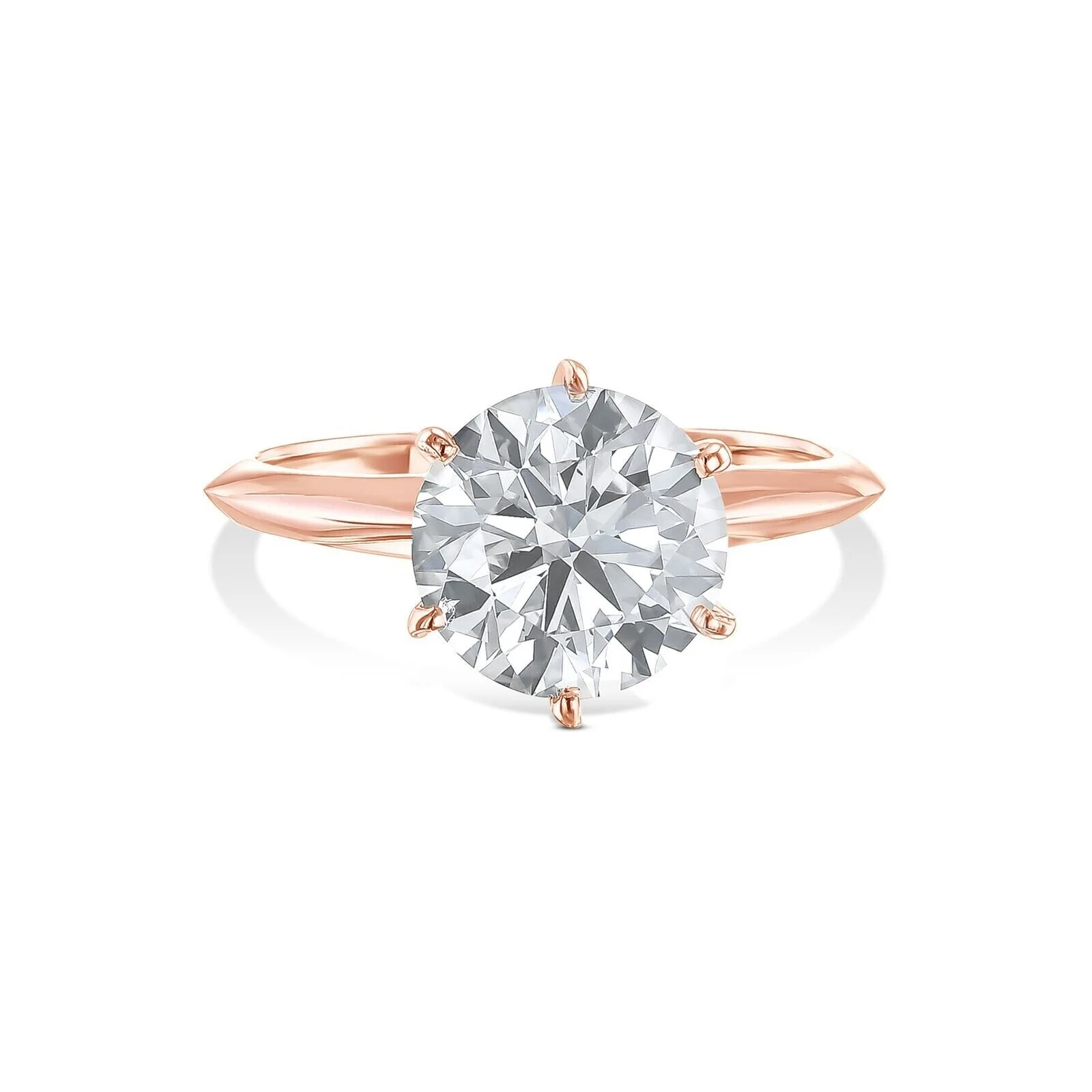 IGI Diamond Engagement Ring VS H Round Cut 2 Ct Lab Created CVD Eye Clean, Real - Image 5