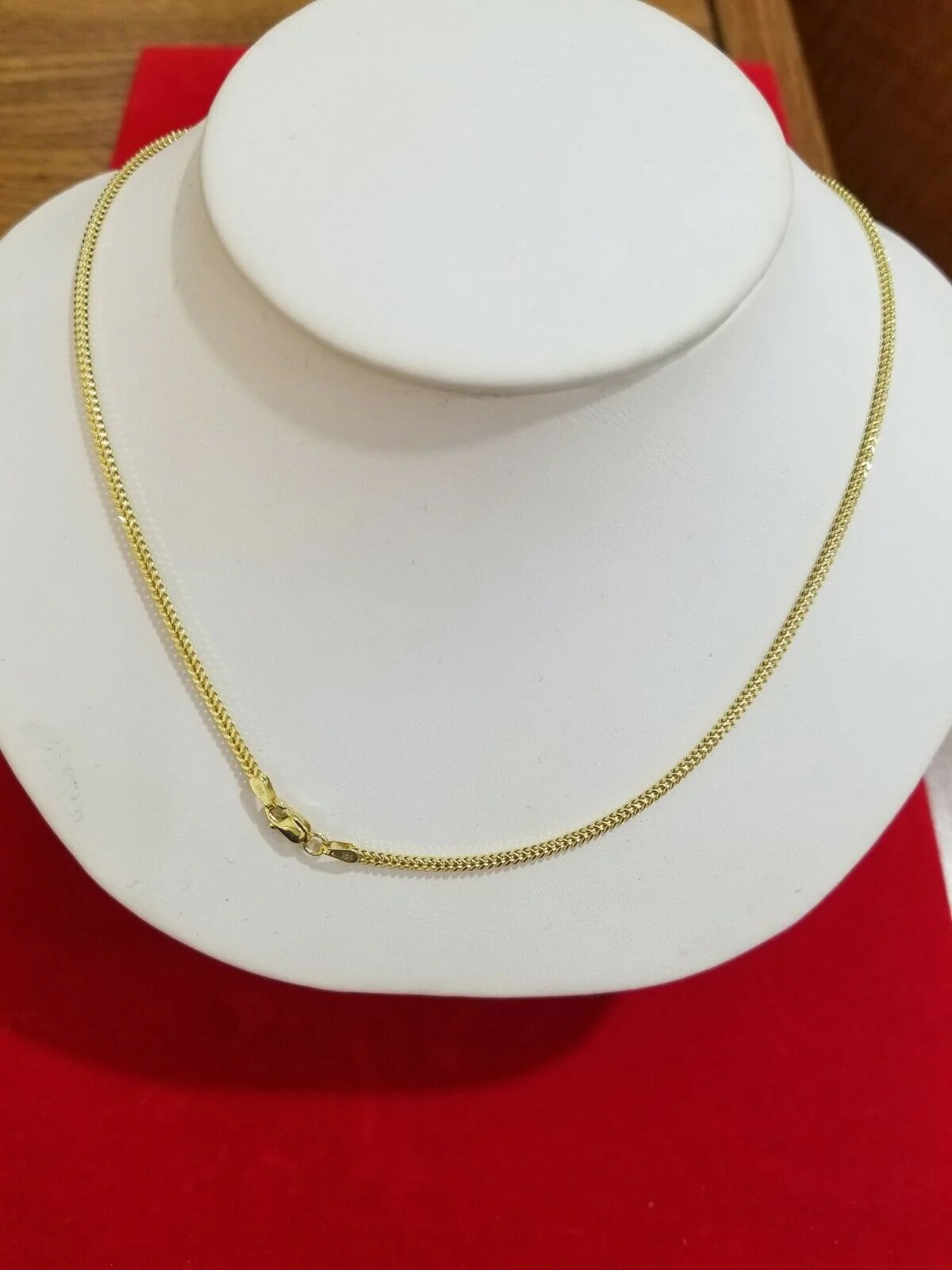 Ladies 10k Yellow Gold Necklace Franco Chain 16"-26" For Pendant REAL Gold,Women - Image 4