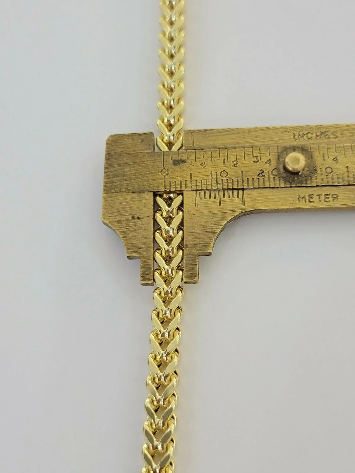 Men's 10k Gold Franco Bracelet 8" 6mm 10kt Yellow Gold Authentic 10kt MEN STRONG - Image 4