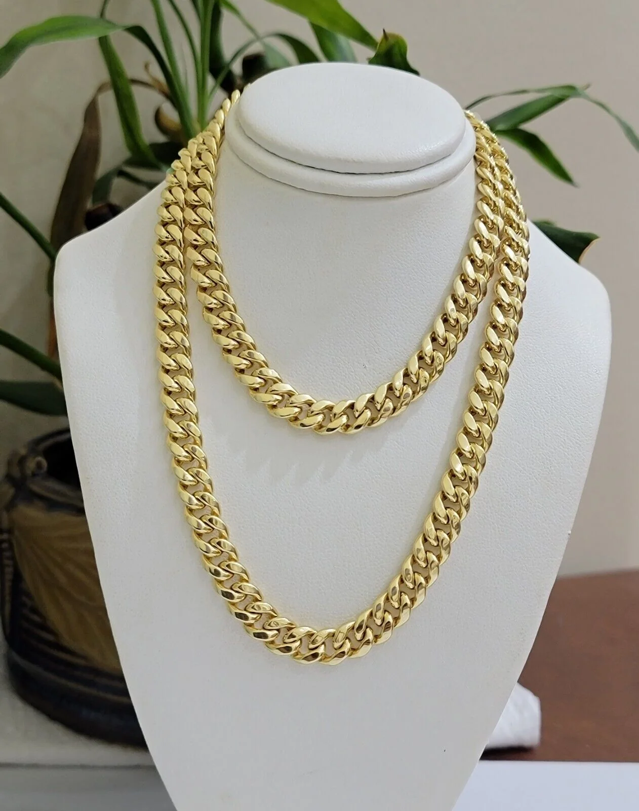 Mens 14k Gold Chain 8mm Miami cuban Link 18 - 30 Inch REAL 14KT Yelllow Gold - Image 6