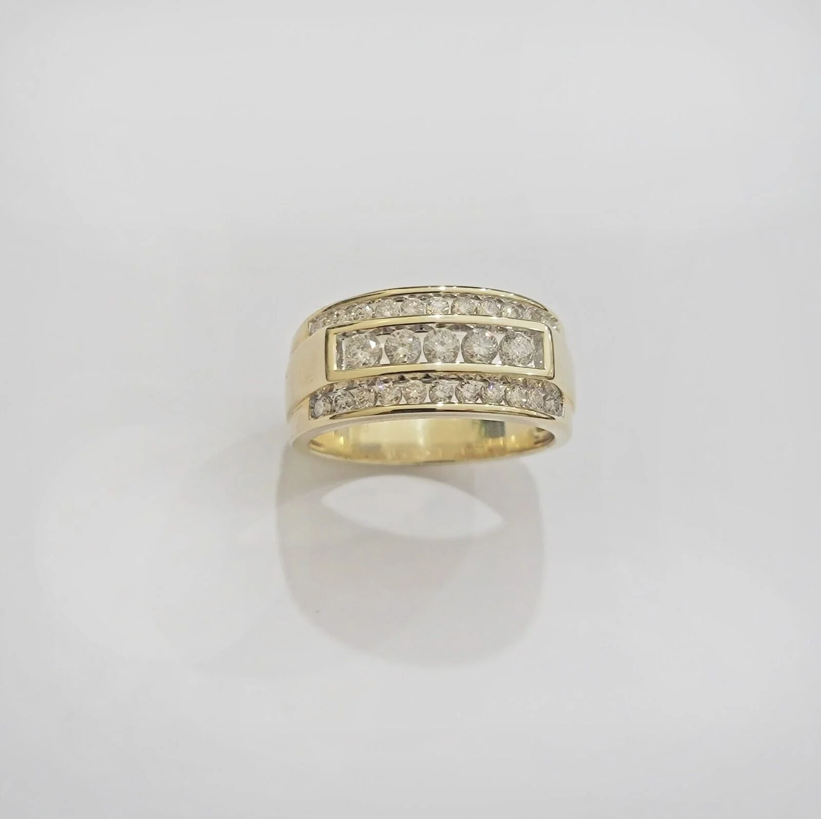 Real 10k 1CT Diamond Ring Men Band Natural Diamonds and Genuine 10kt Yellow Gold - Image 10