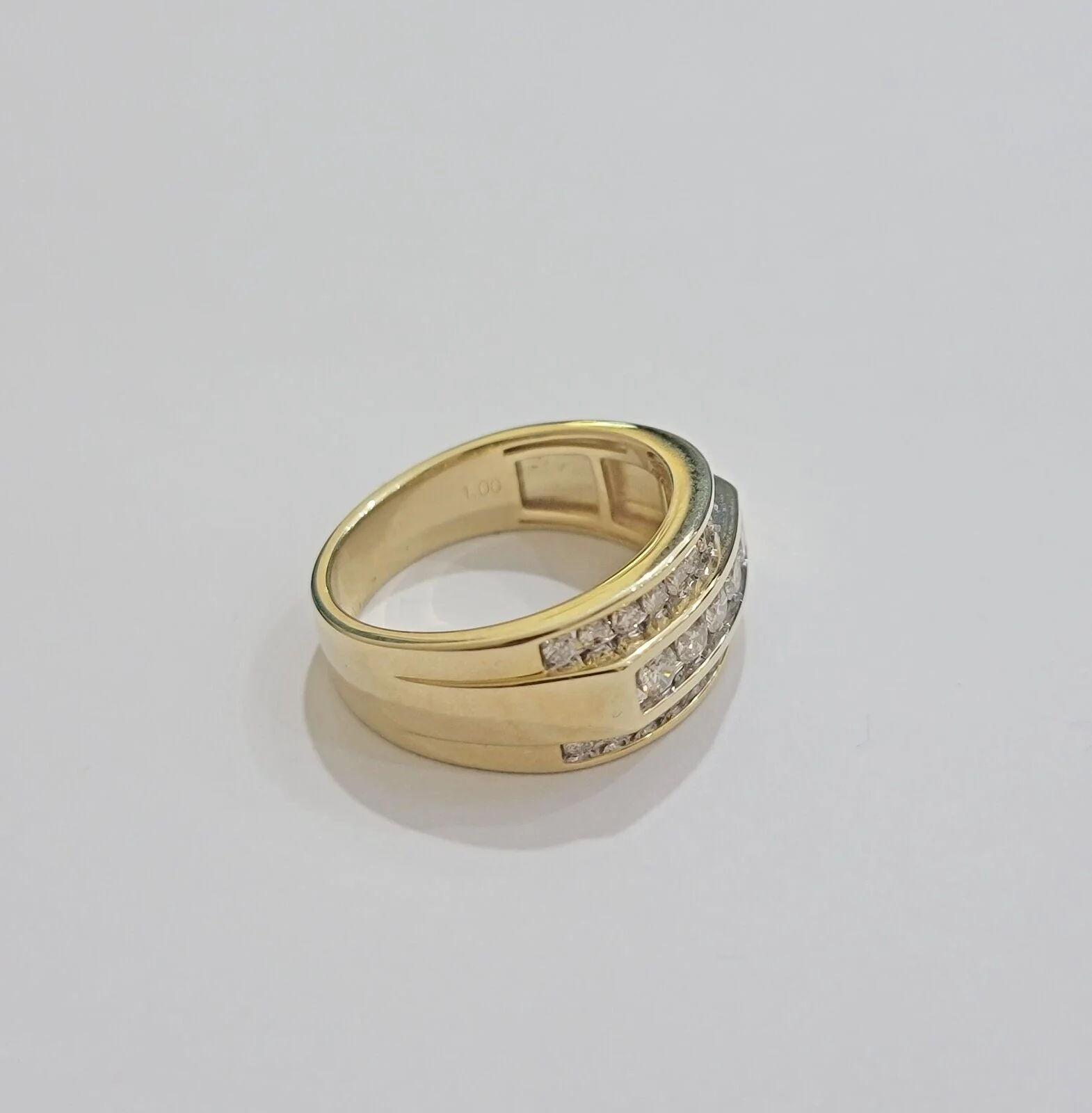 Real 10k 1CT Diamond Ring Men Band Natural Diamonds and Genuine 10kt Yellow Gold - Image 11