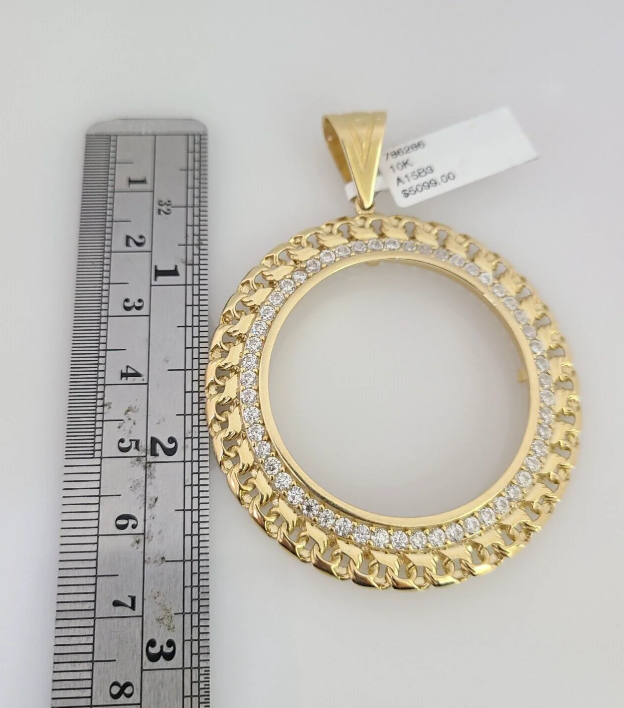 Real 10k Bezel Ring Pendant Centenario Coin Yellow Gold Mexico Mexican Charm - Image 2