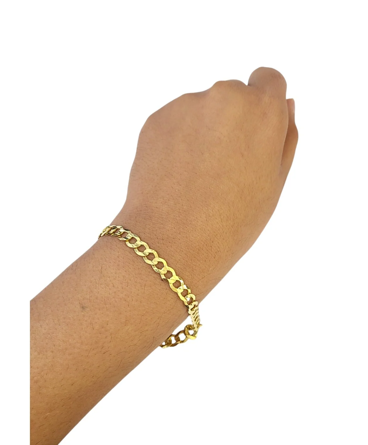 Real 10k Cuban Curb Bracelet Yellow Gold Solid 8 Inch 6mm 10kt Bracelet