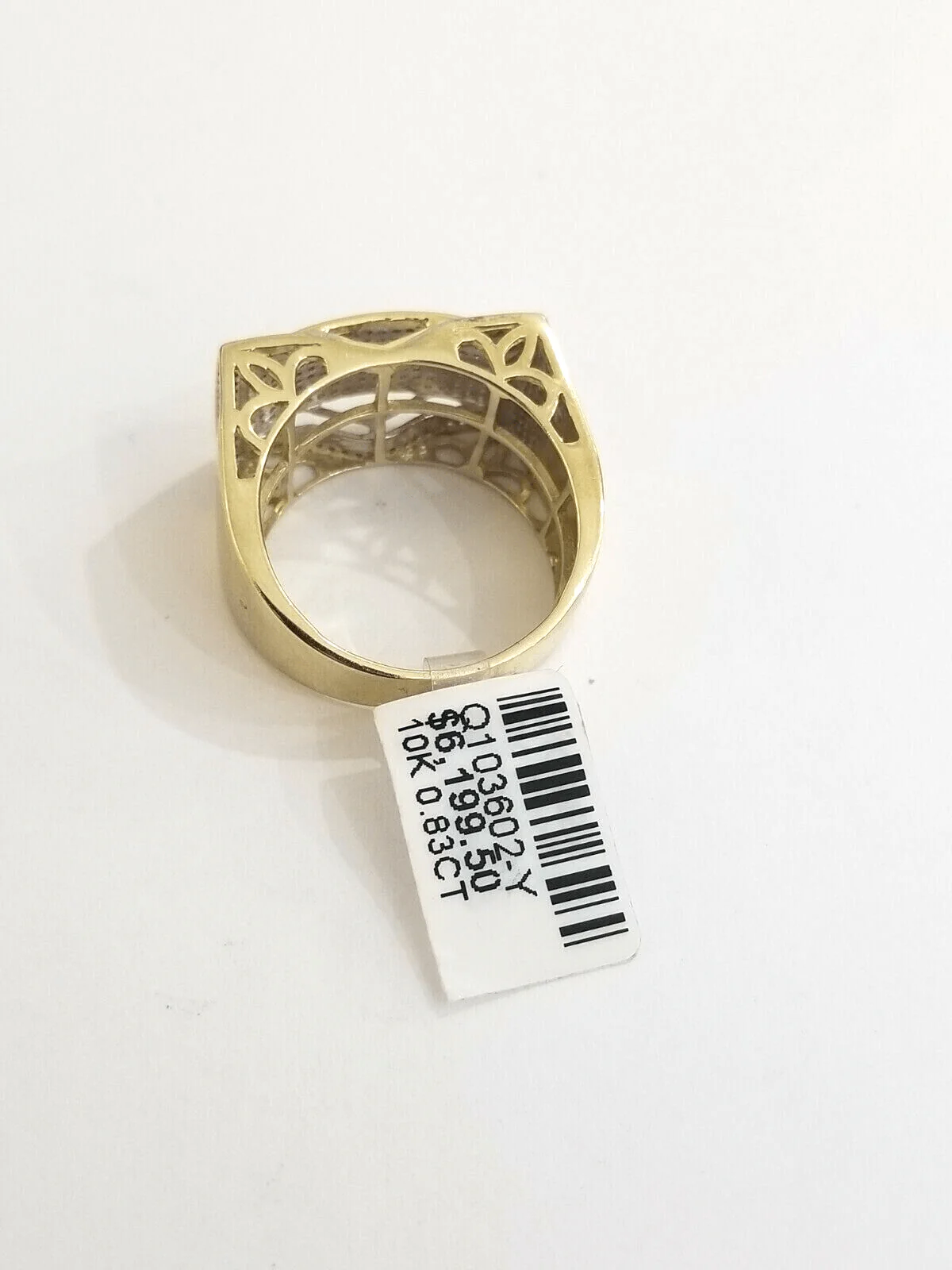 Real 10k Diamond Ring Men 10kt Yellow Gold 0.80 Natural Diamond Pave Casual Ring All Sizes - Image 5