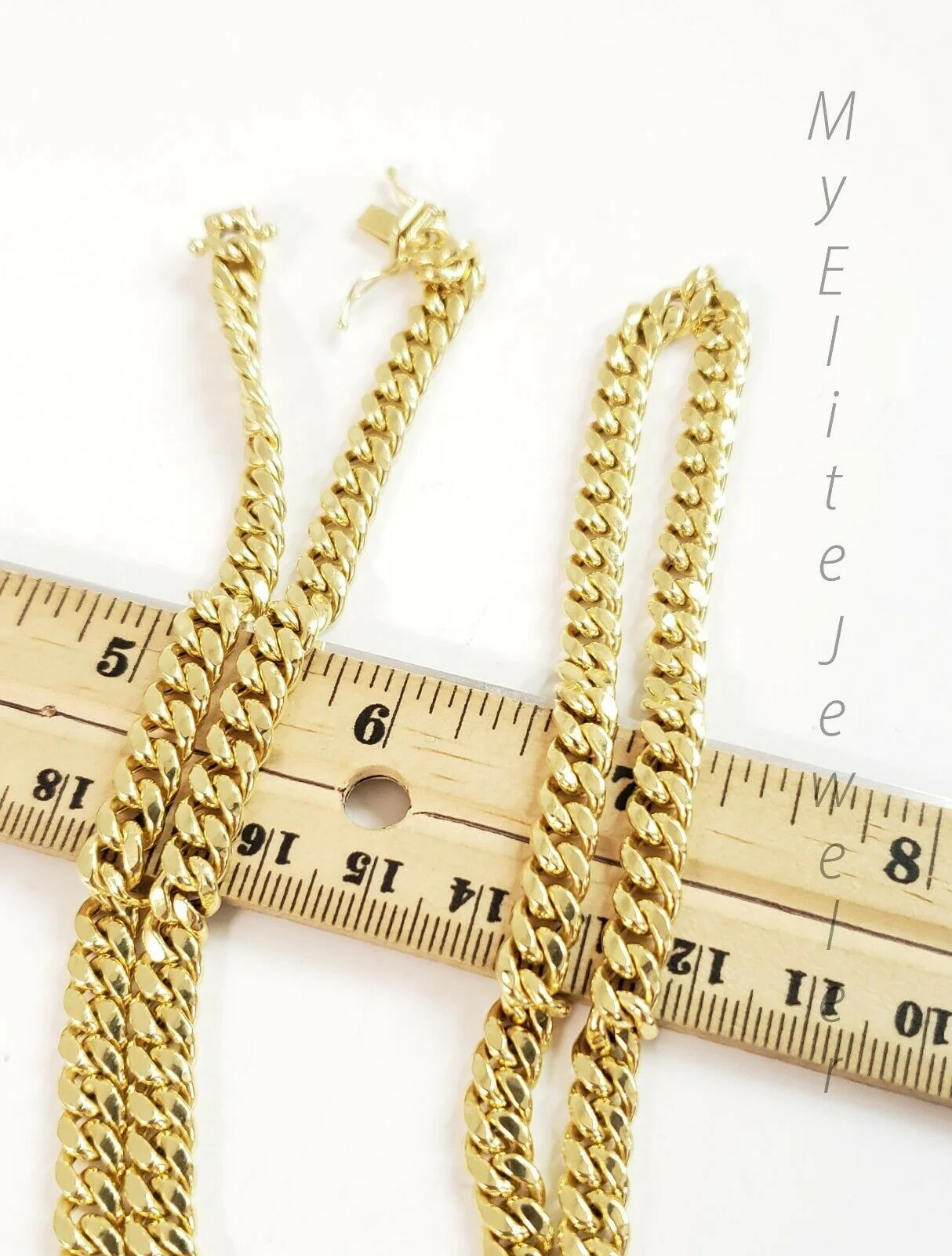REAL 10K Gold 6mm Miami Cuban Chain Necklace 24" Link  Box Lock 10kt Yellow Gold - Image 4