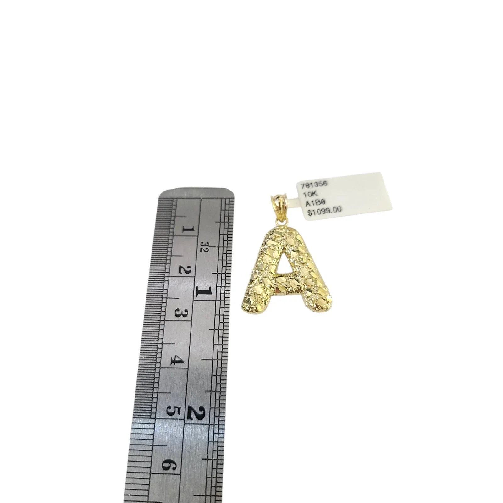 Real 10k Gold A Initial Charm Pendant Franco Chain Necklace SET 2.5mm 16"-26" - Image 6