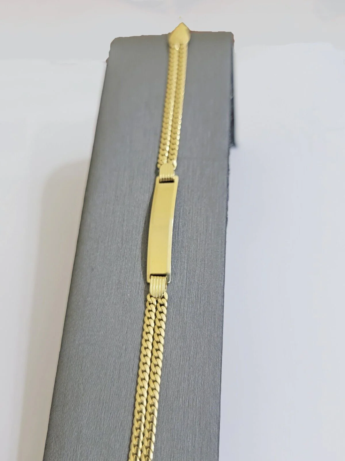 REAL 10k Gold Baby Bracelet ID Miami Cuban Link 5mm 6 Inch Kids SOLID , STRONG - Image 8