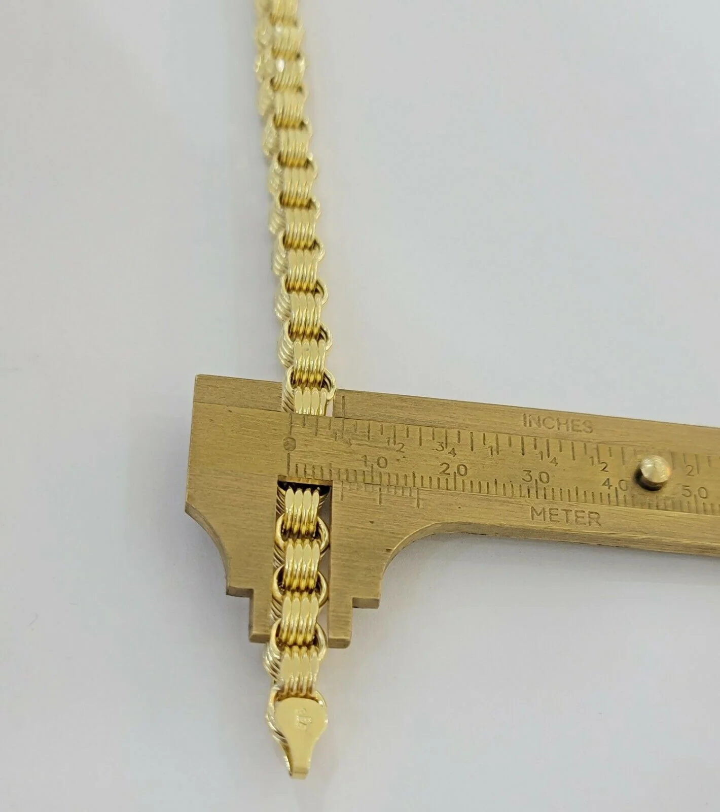 REAL 10k Gold Bracelet Byzantine Box 9" 6mm 10 kt Yellow Gold Men's Genuine 10kt - Image 8