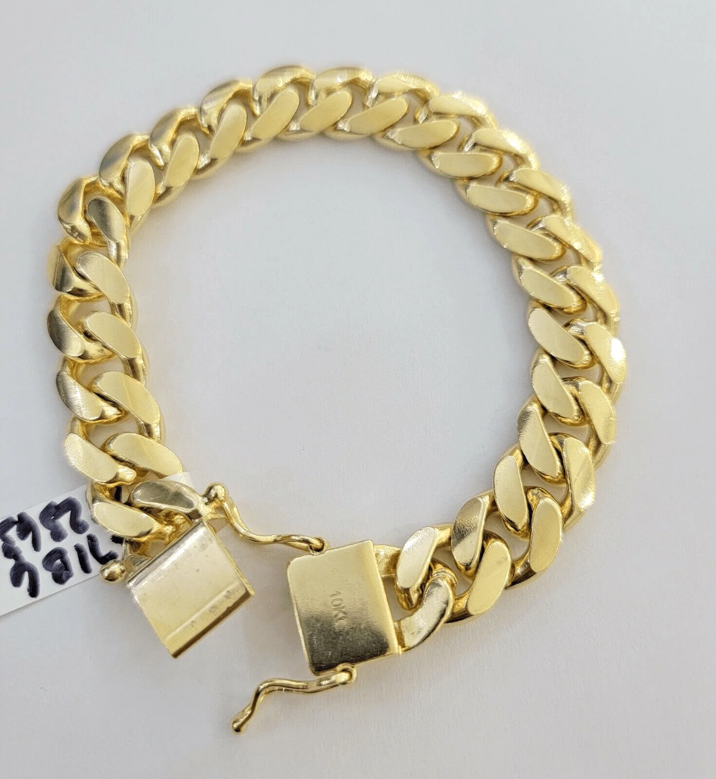 Real 10k Gold Bracelet Mens Miami Cuban Link 9 Inch 13mm Heavy SOLID 10KT , SALE - Image 5