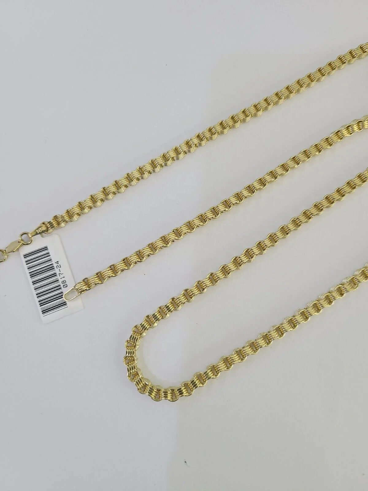 REAL 10k Gold Byzantine Chain Necklace Lobster Clasp 3mm 20" 22" 24" 26" 28" 30" - Image 5