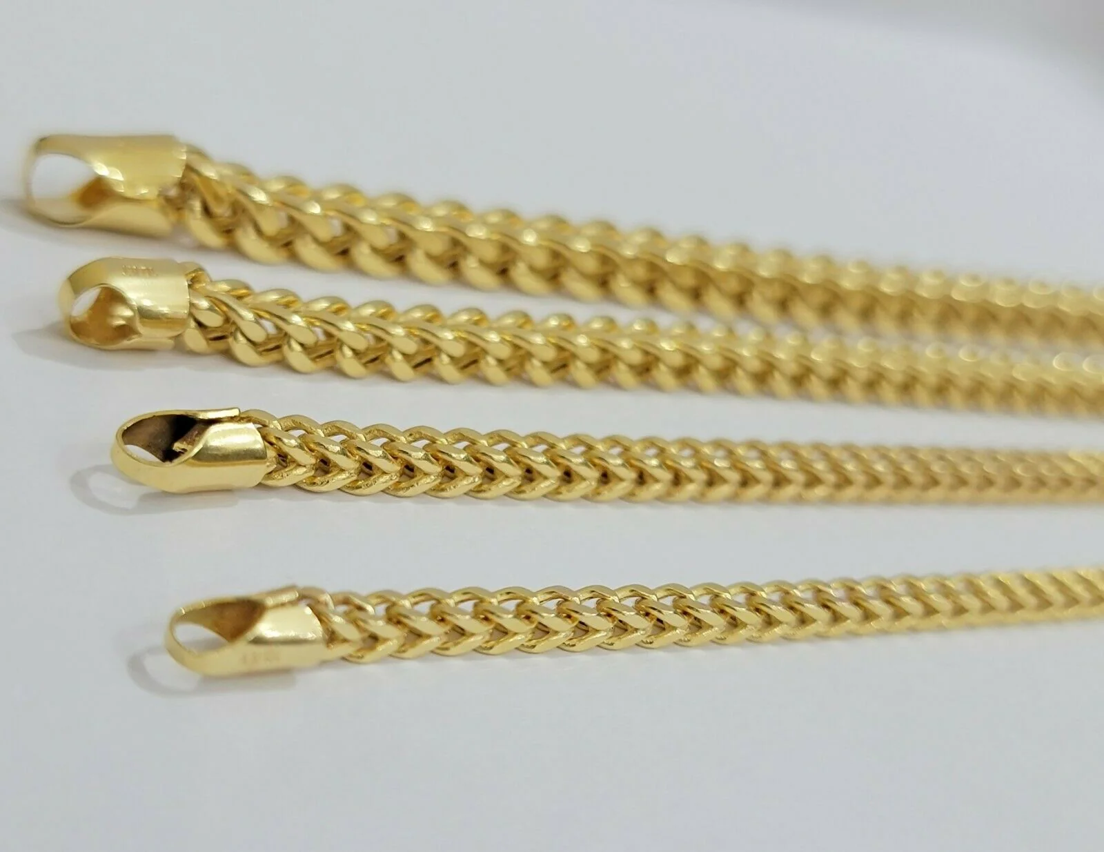 Real 10k Gold Chain Franco Mens Necklace 20"-28" Inch 3mm-5mm 10kt Yellow,STRONG - Image 6