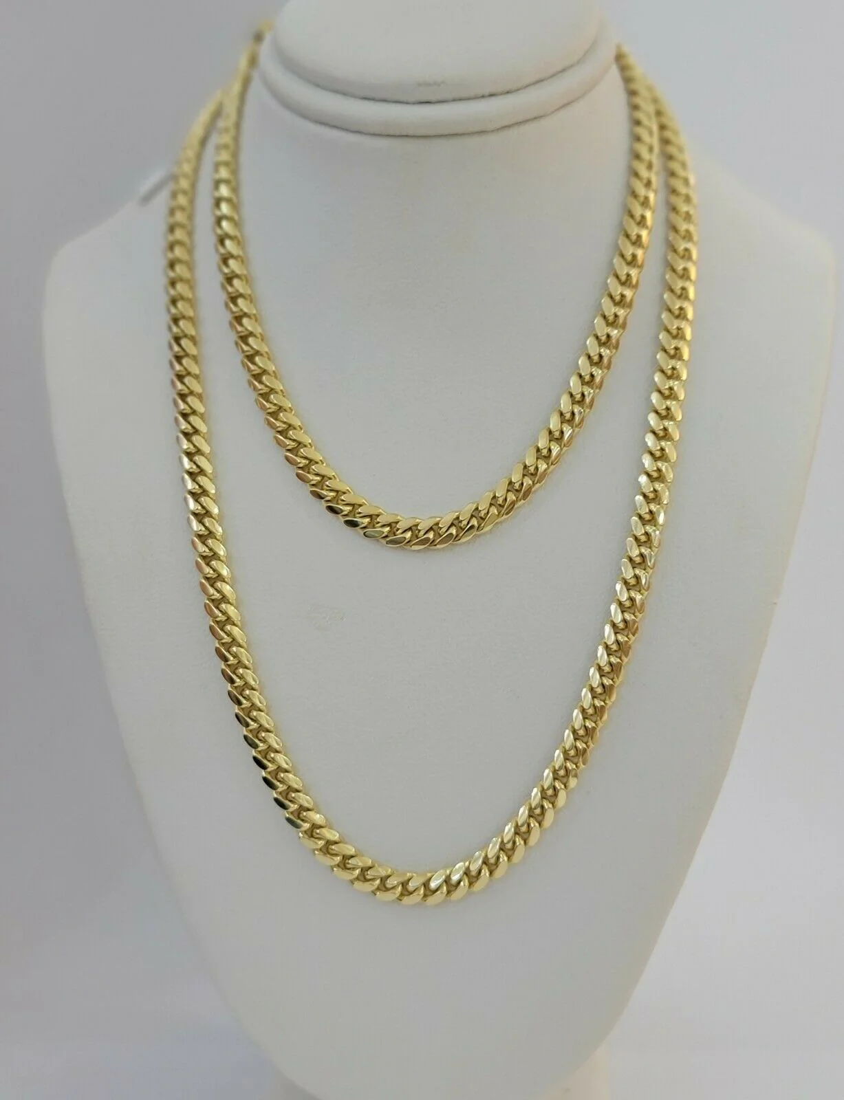 Real 10k Gold Chain Miami Cuban Link 5MM Necklace 18"-24" SOLID 10kt Men Women - Image 6