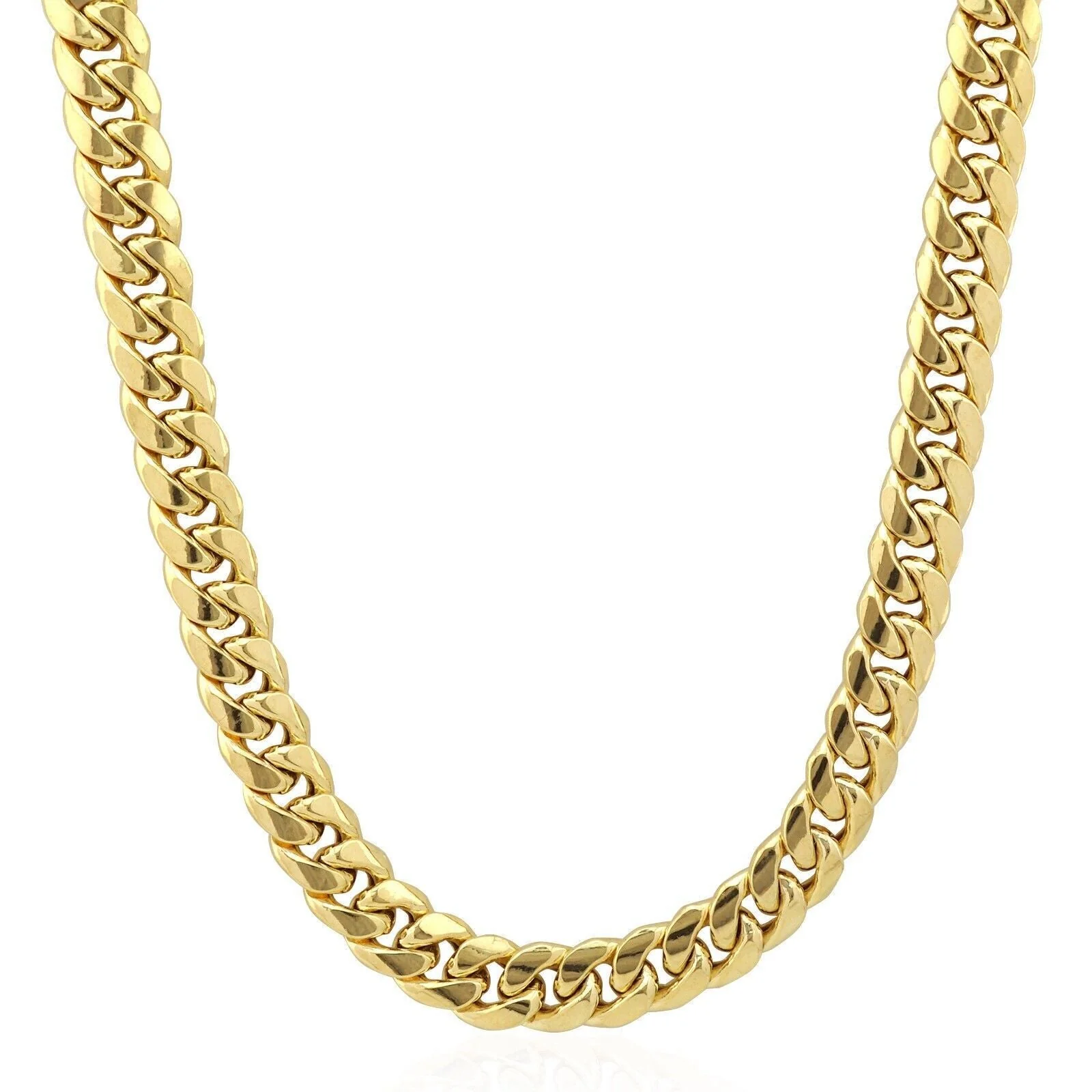 Real 10k Gold Chain Necklace 9mm 26 Inch Miami Cuban Link Strong Men's 10KT Gold - Image 4