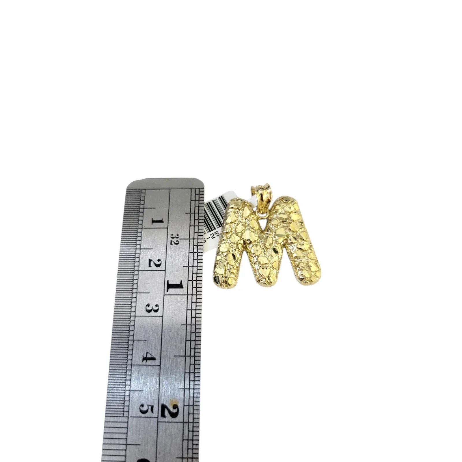 Real 10k Gold Franco Chain 2.5mm 16"-26" M Initial Charm Pendant Necklace SET - Image 6