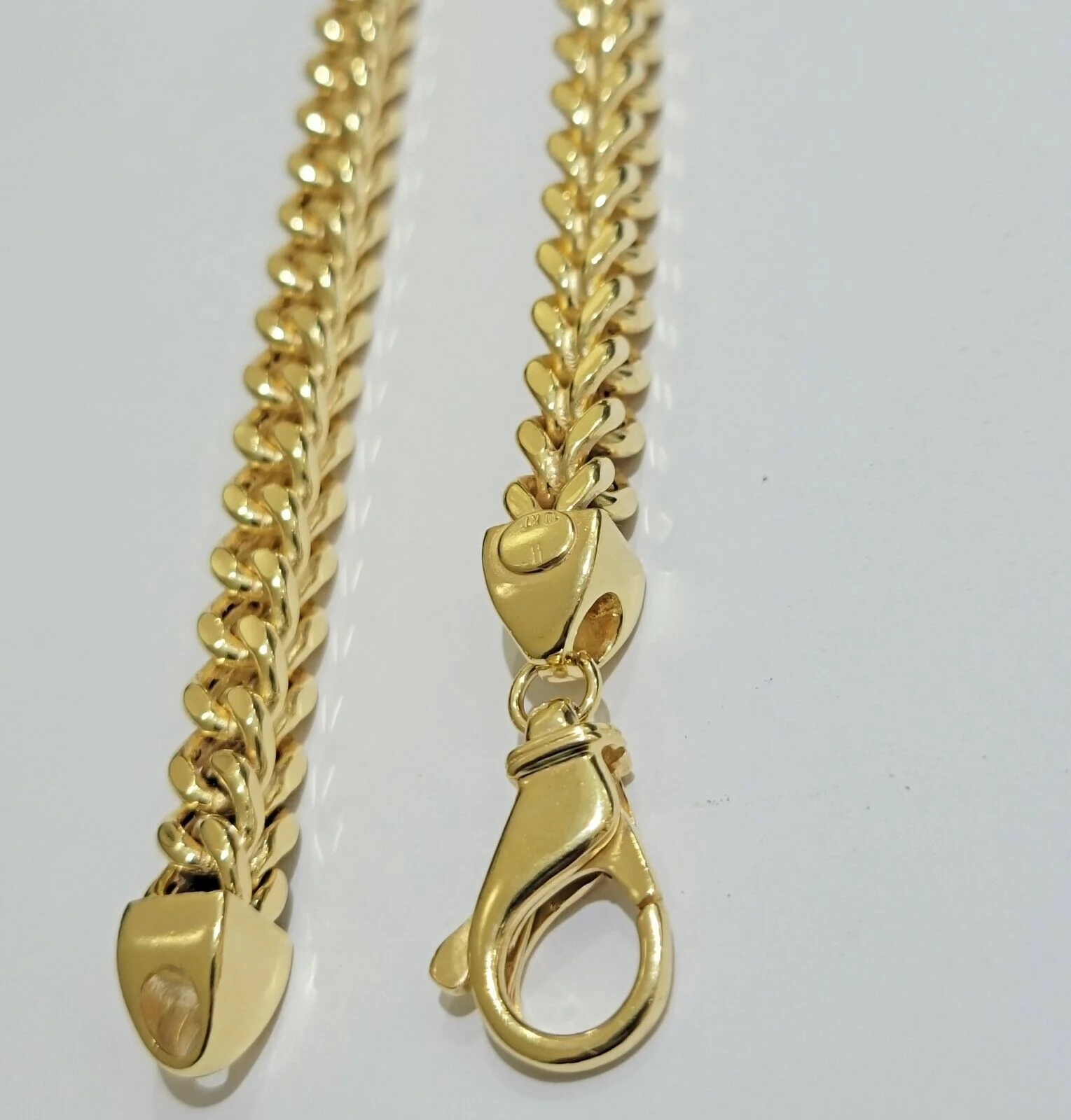 Real 10k Gold Franco Chain 7mm Necklace 26" Inch 10kt Thick & Strong For Men's - Image 3