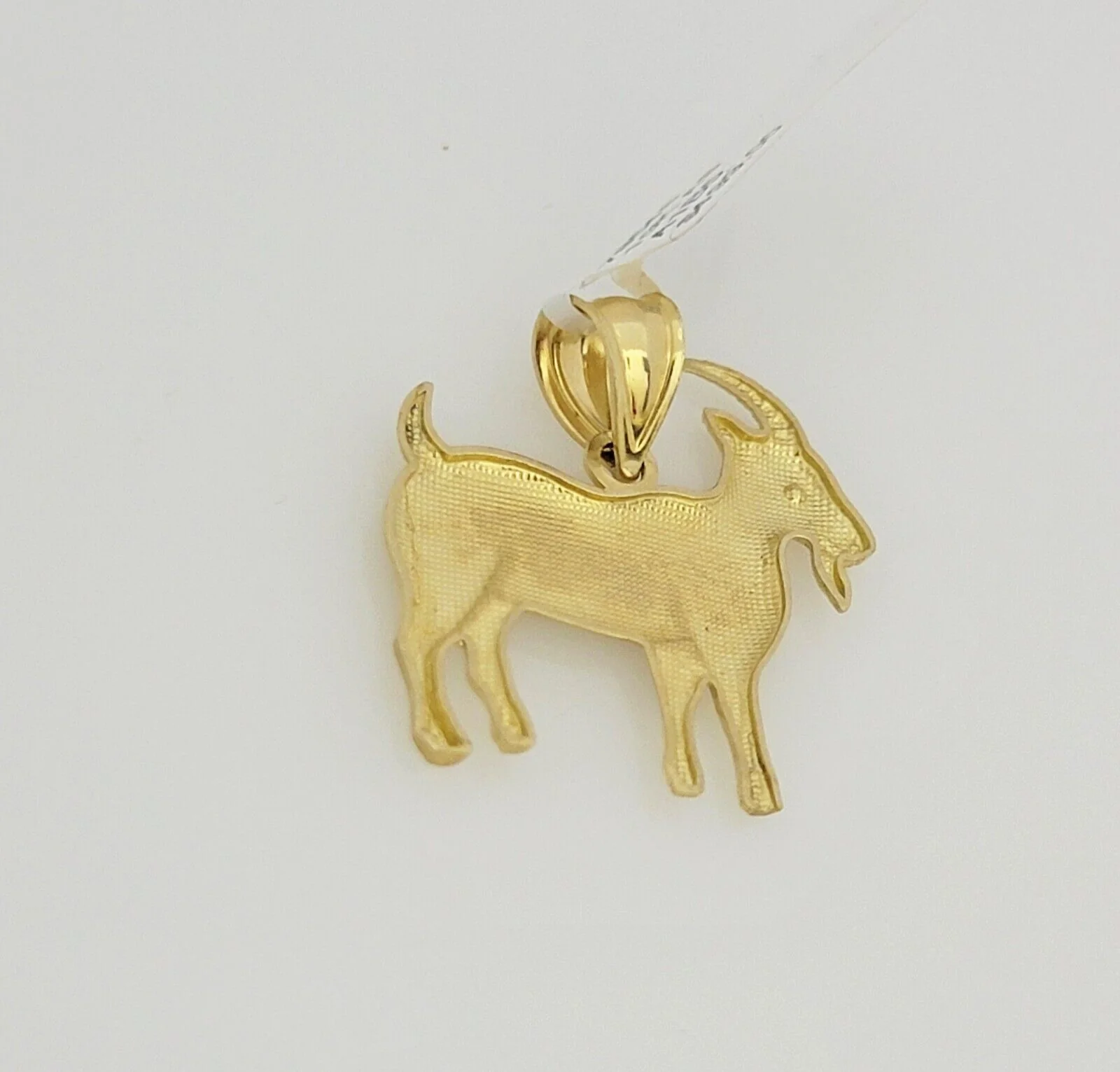 Real 10k Gold Franco Chain GOAT Charm pendant Set 2.5mm Necklace 22 Inch Men's - Image 11