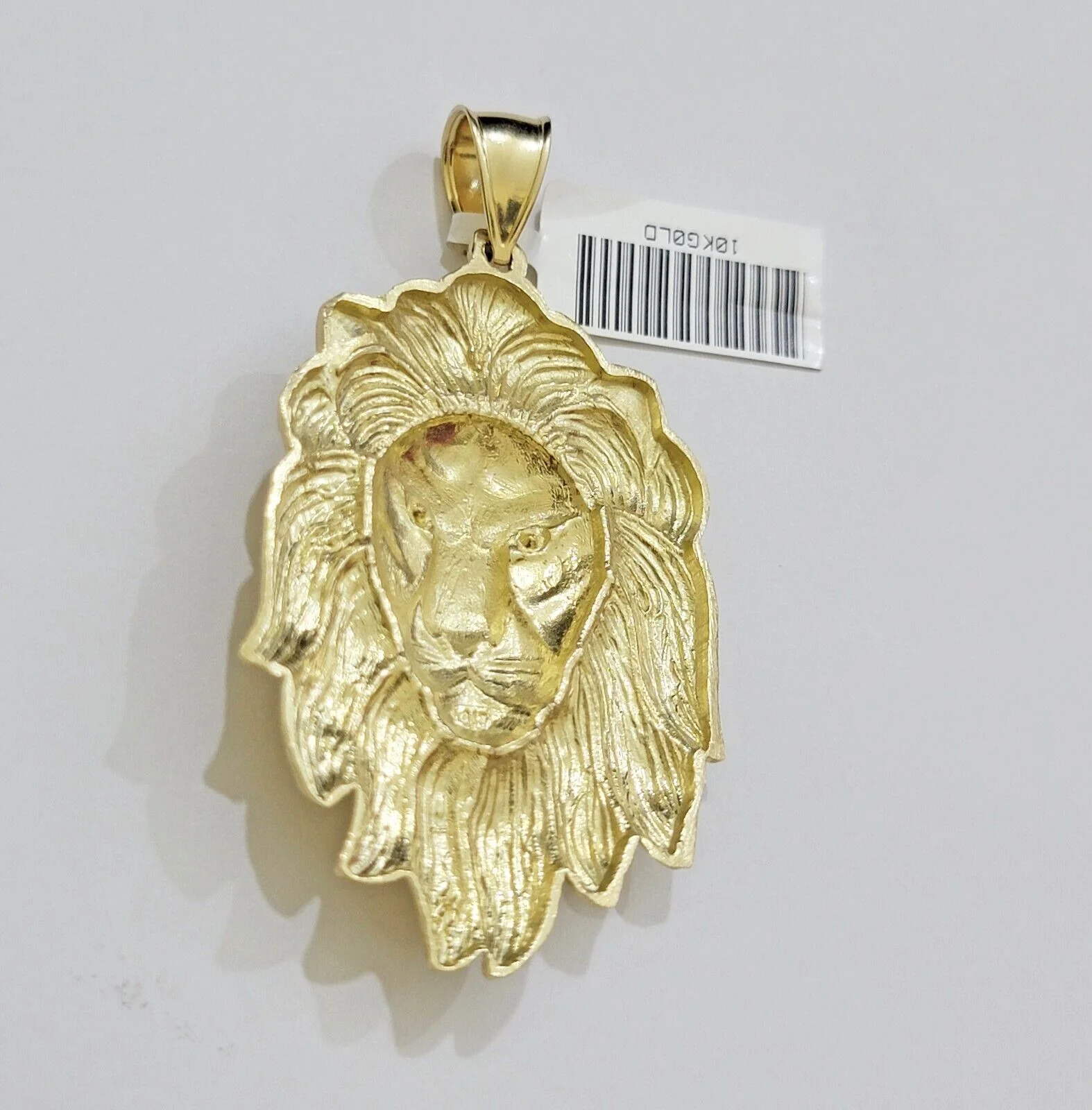 REAL 10k Gold Franco Necklace Charm Lion Head Pendant SET 20 - 26 Inch 3mm Chain - Image 10