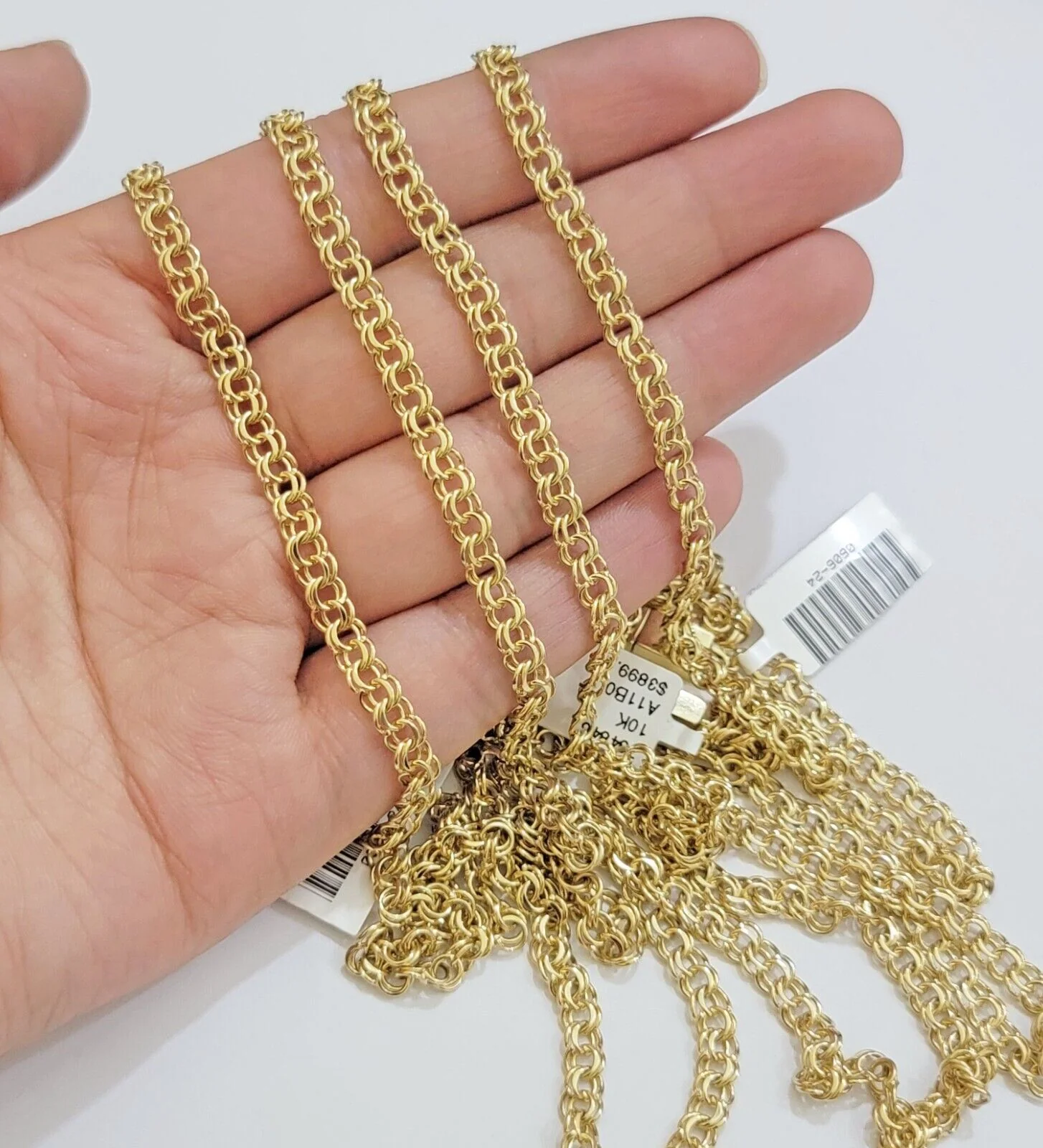Real 10k Gold Kids Chino Chain Necklace 16 Inch 5mm SOLID 10KT Yellow Gold - Image 3
