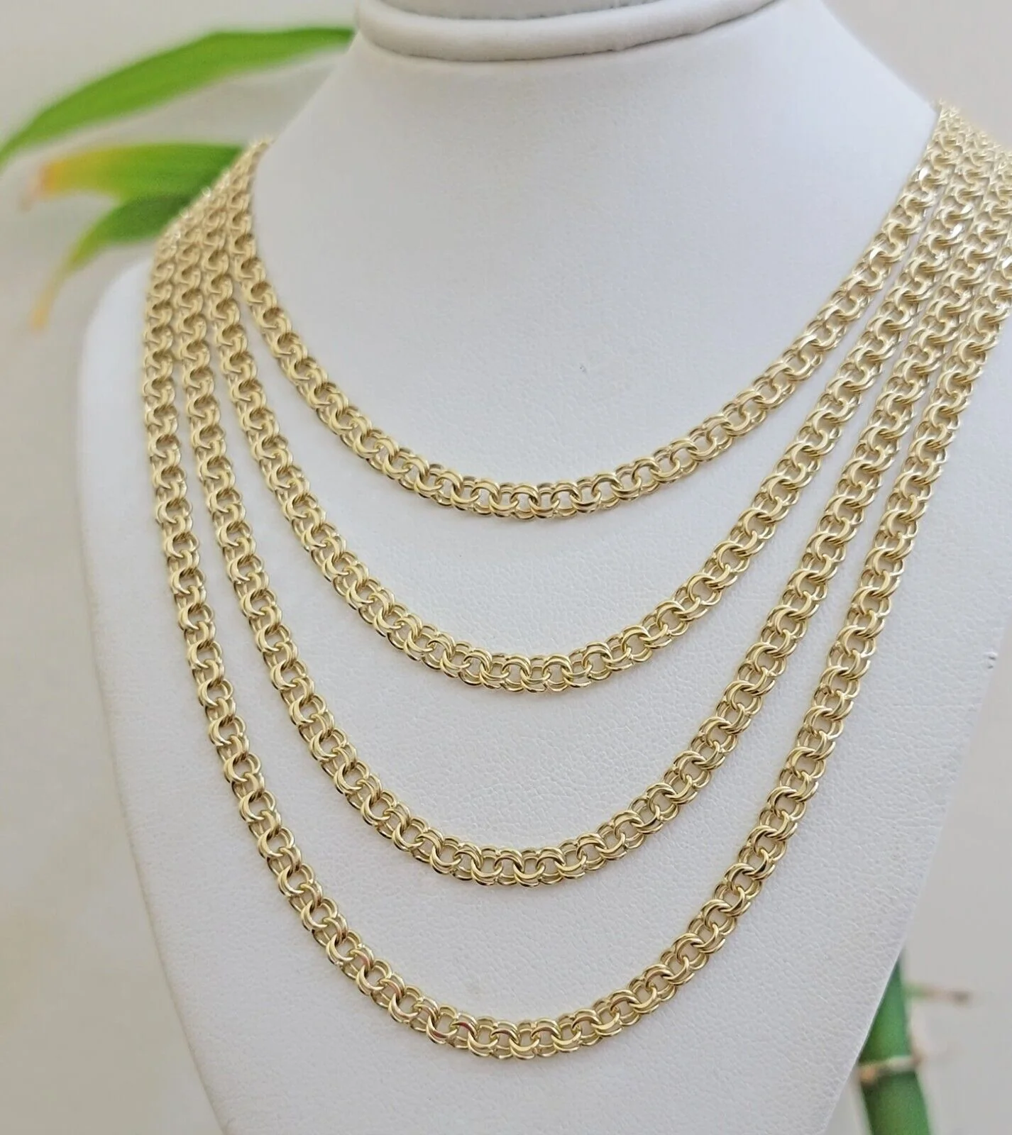 Real 10k Gold Kids Chino Chain Necklace 16 Inch 5mm SOLID 10KT Yellow Gold - Image 4
