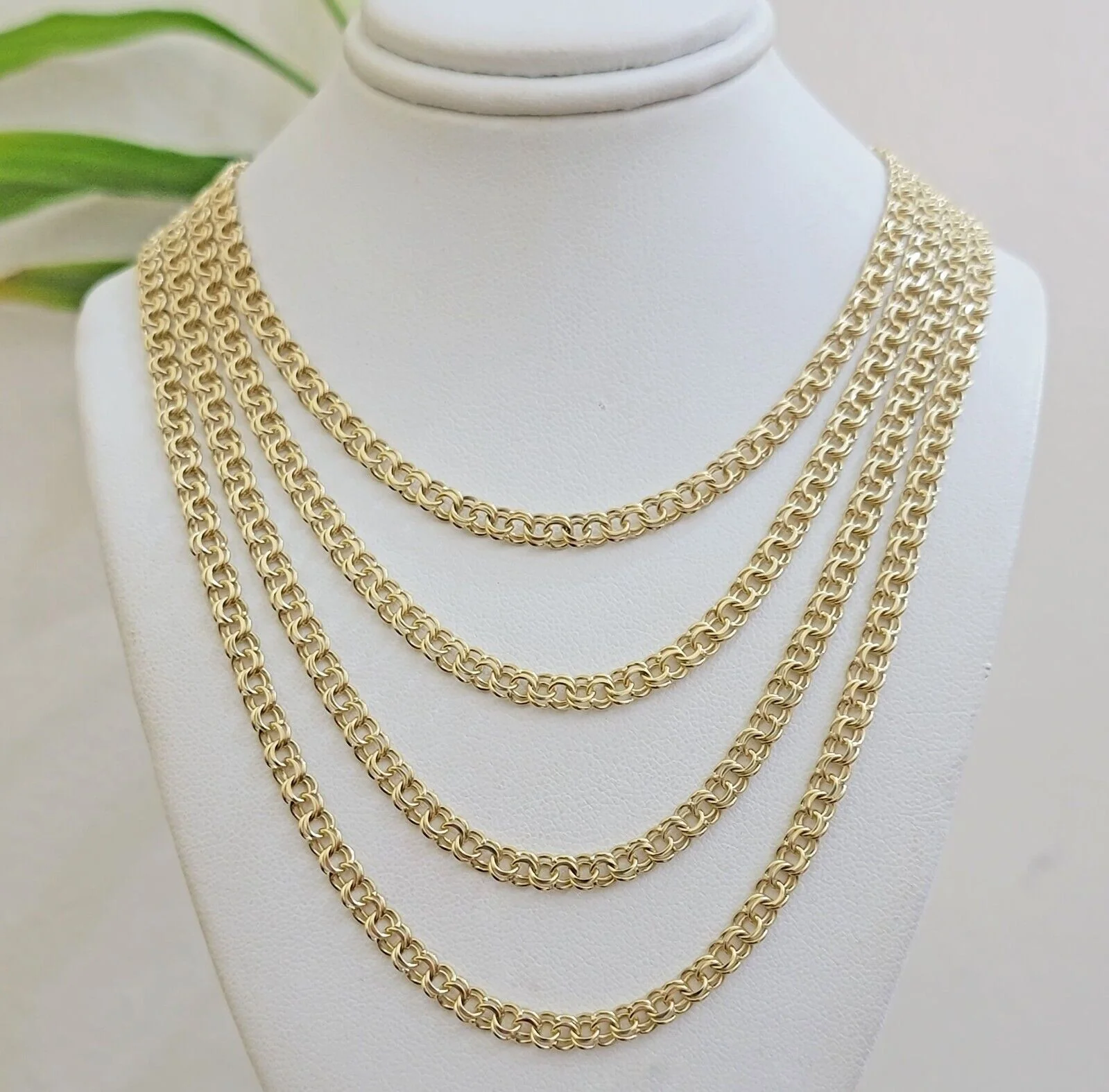 Real 10k Gold Kids Chino Chain Necklace 16 Inch 5mm SOLID 10KT Yellow Gold - Image 9