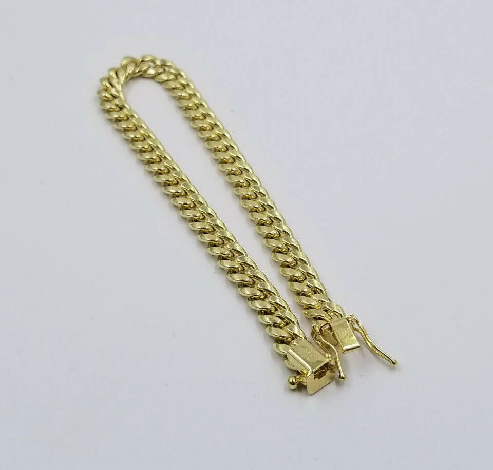 REAL 10k Gold Ladies Miami Cuban Bracelet 7.5" 6mm 10kt Yellow Gold Strong Link - Image 5