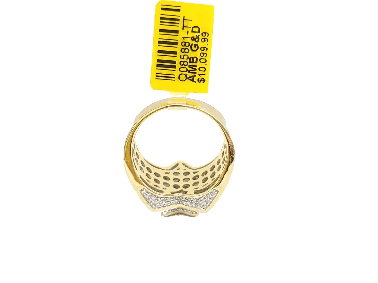 Real 10k Gold Men's Ring Size 10 10kt Yellow Gold Wedding Band Diamond 1.20CT - Image 2