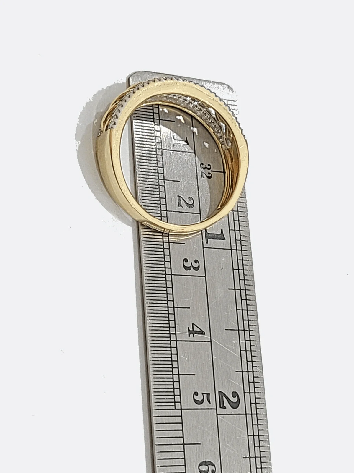 Real 10k Gold Men's Ring size 10.5 10kt Yellow gold, Wedding Band Diamond - Image 7
