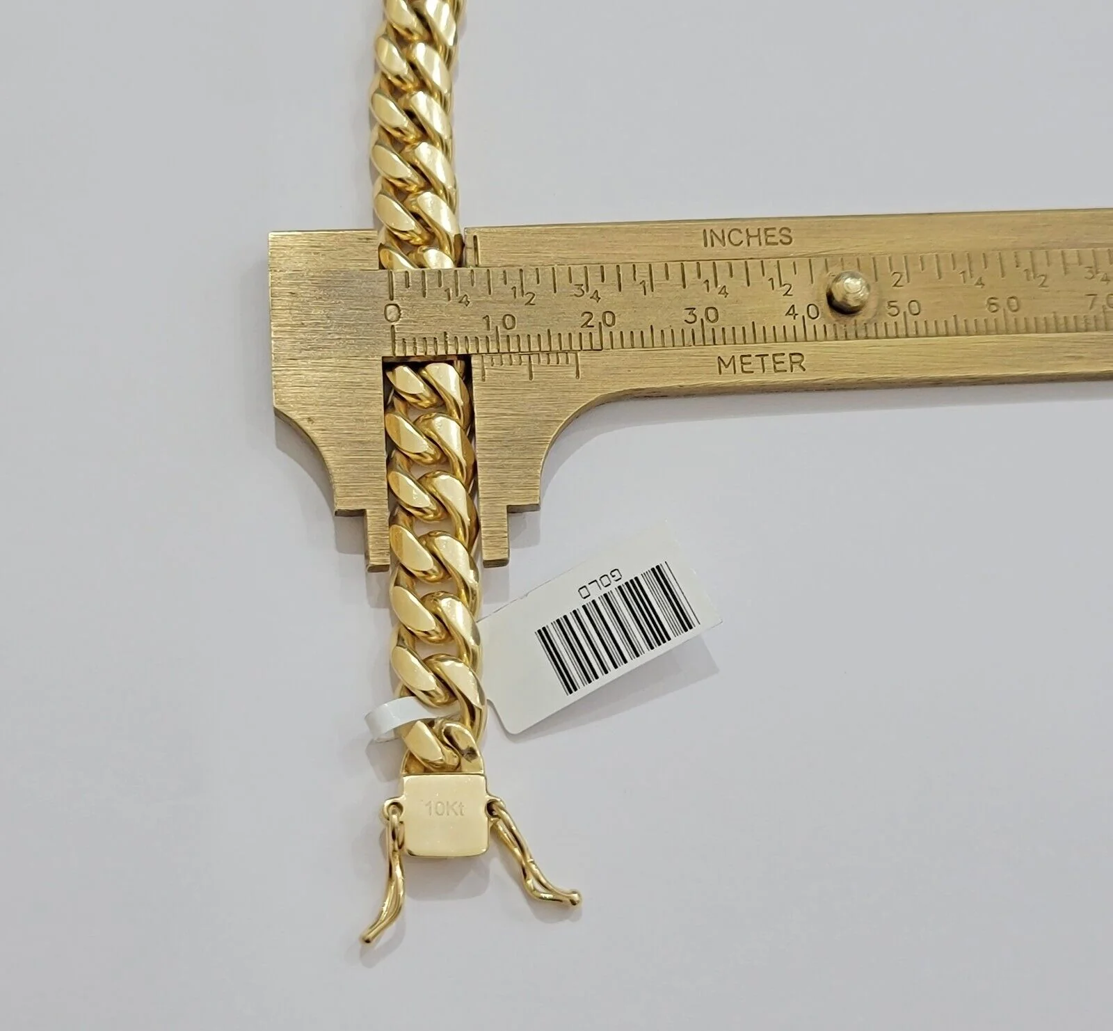 REAL 10k Gold Miami Cuban Bracelet 7.5" 8.5mm 10kt Yellow Gold Strong SOLID Link - Image 4