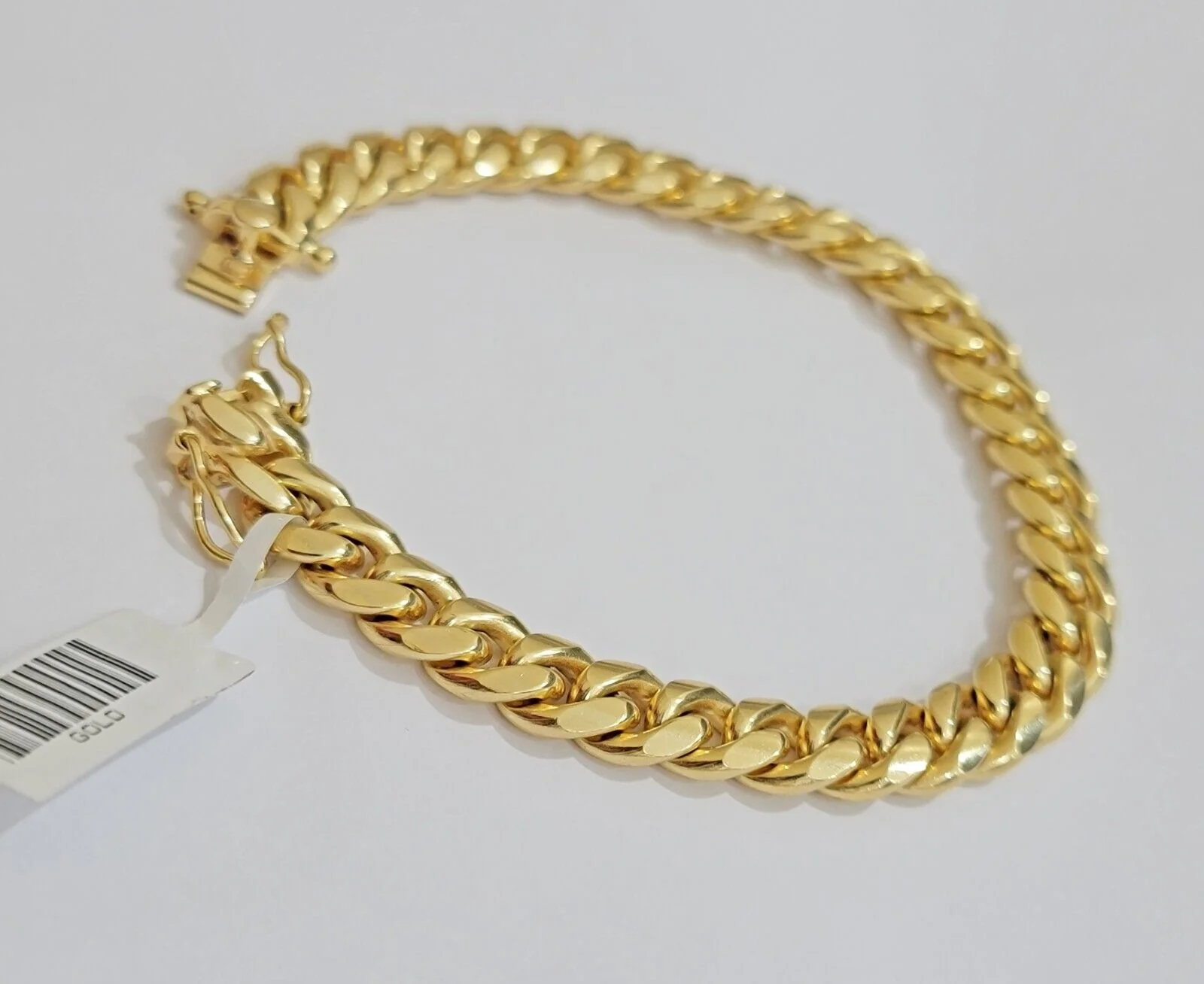 REAL 10k Gold Miami Cuban Bracelet 7.5" 8.5mm 10kt Yellow Gold Strong SOLID Link - Image 5